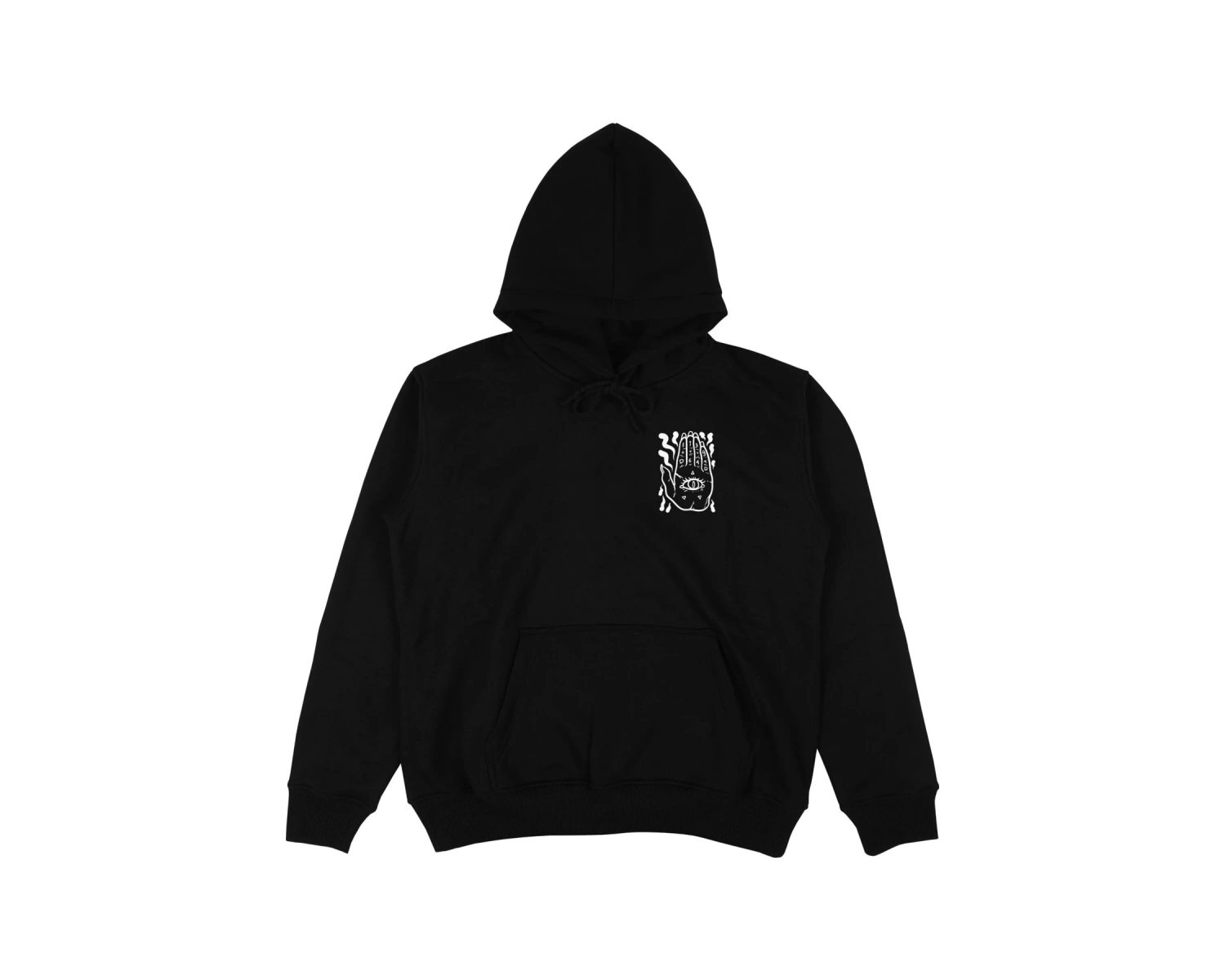 Hand of Dead Siyah Oversize Unisex Kapüşonlu Sweatshirt Hoodie