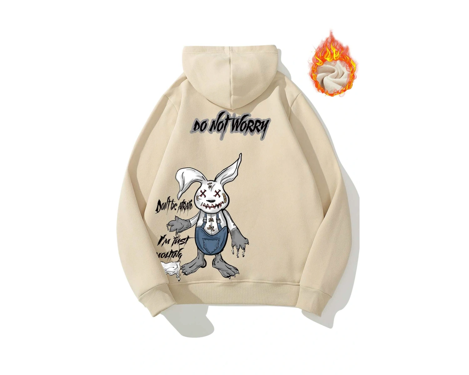 Harajuka Sokakt Oyun Kartı Baskı Bej