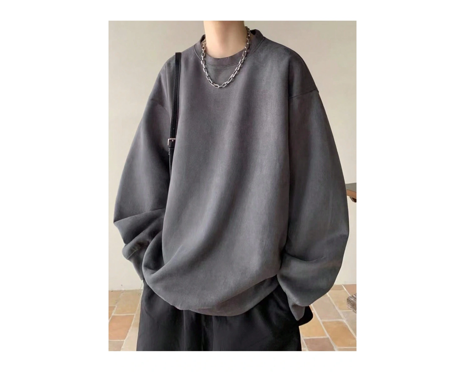 Harajuka Sokakt Oyun Kartı Baskı Gri