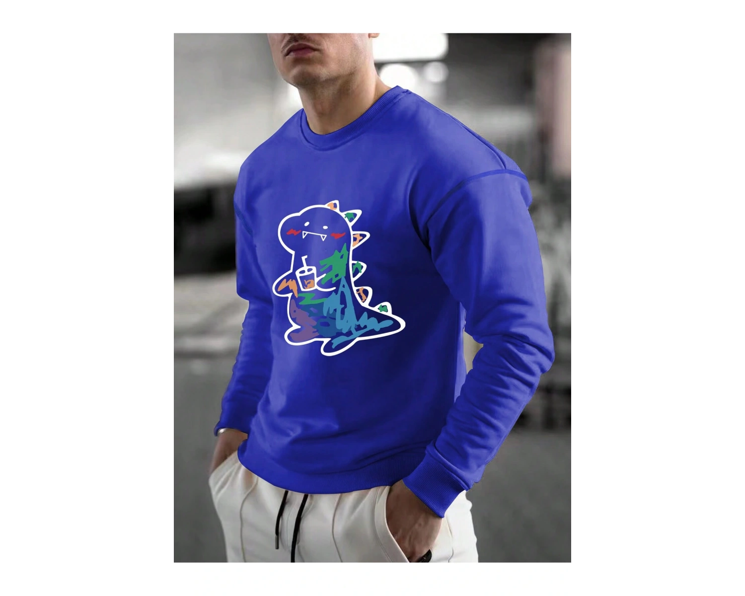 Harajuka Sokakt Oyun Kartı Baskı MAVİRENK