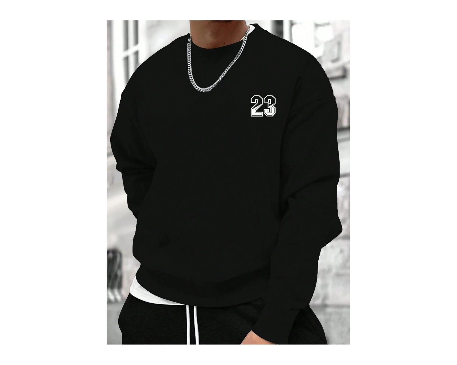 Harajuka Sokakt Oyun Kartı Baskı Siyah