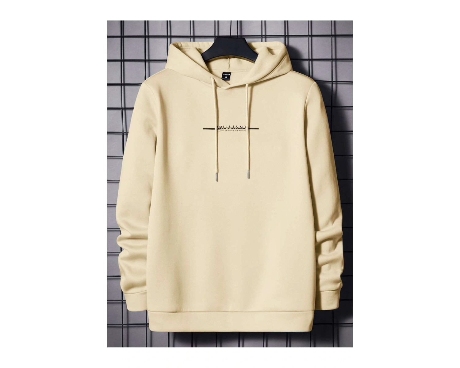 Harajuka Sokakt Yazılı Grafik Sweat Bej