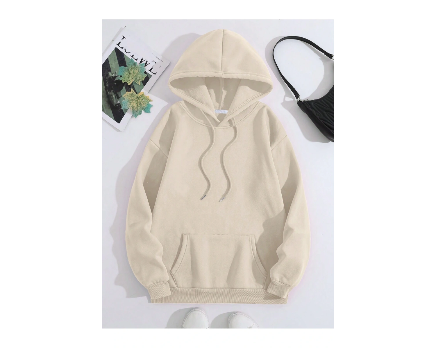 Harajuka Sokakt Yazılı Grafik Sweat Bej