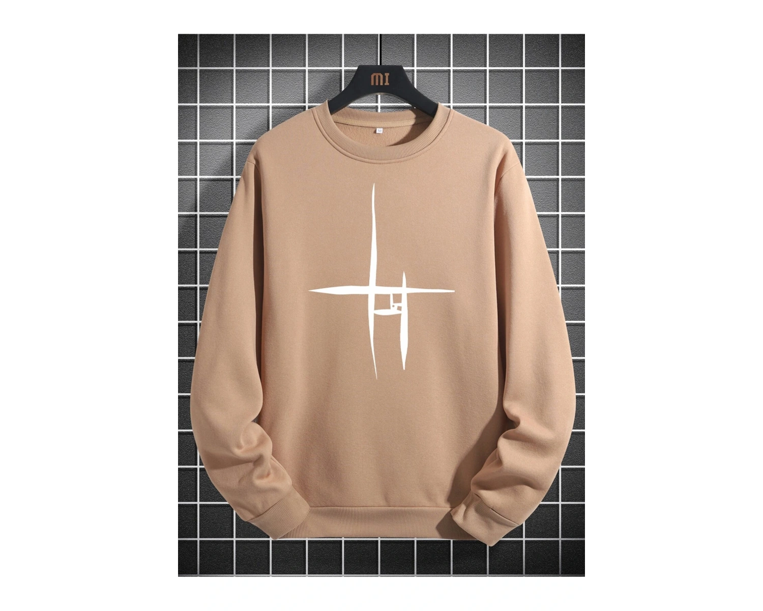 Harajuka Sokakt Yazılı Grafik Sweat Haki