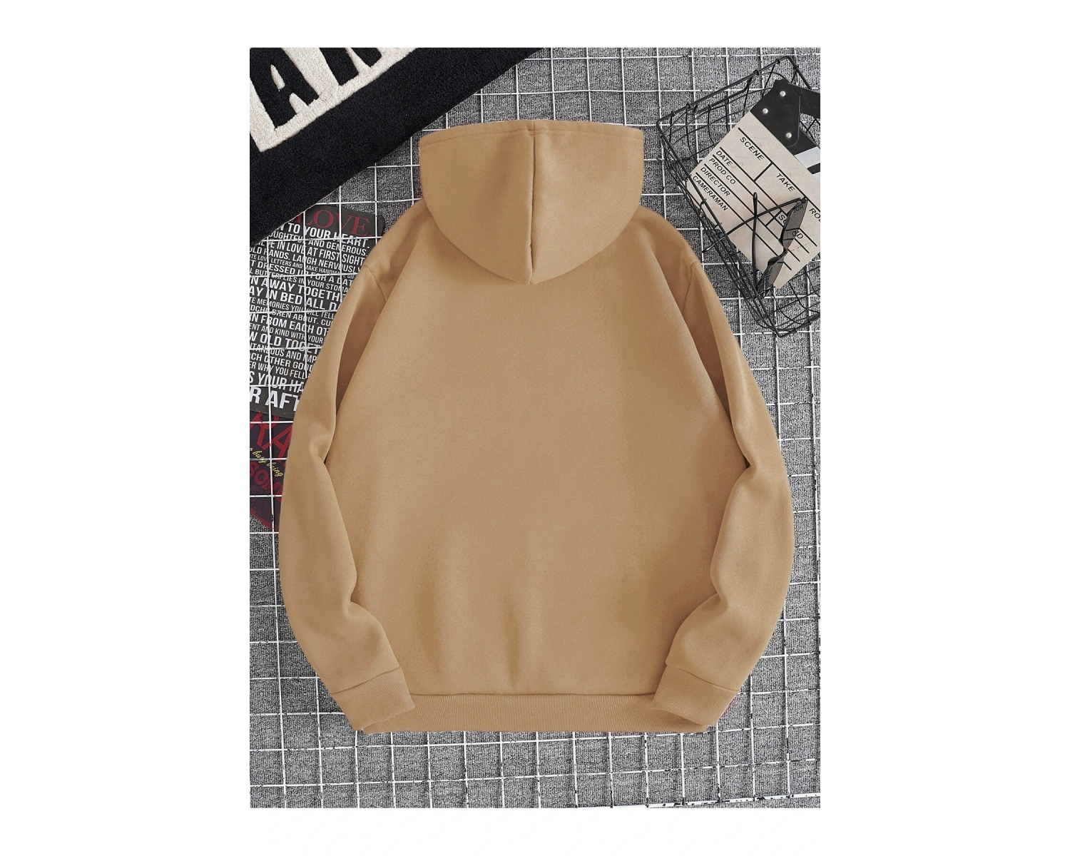 Harajuka Sokakt Yazılı Grafik Sweat Haki