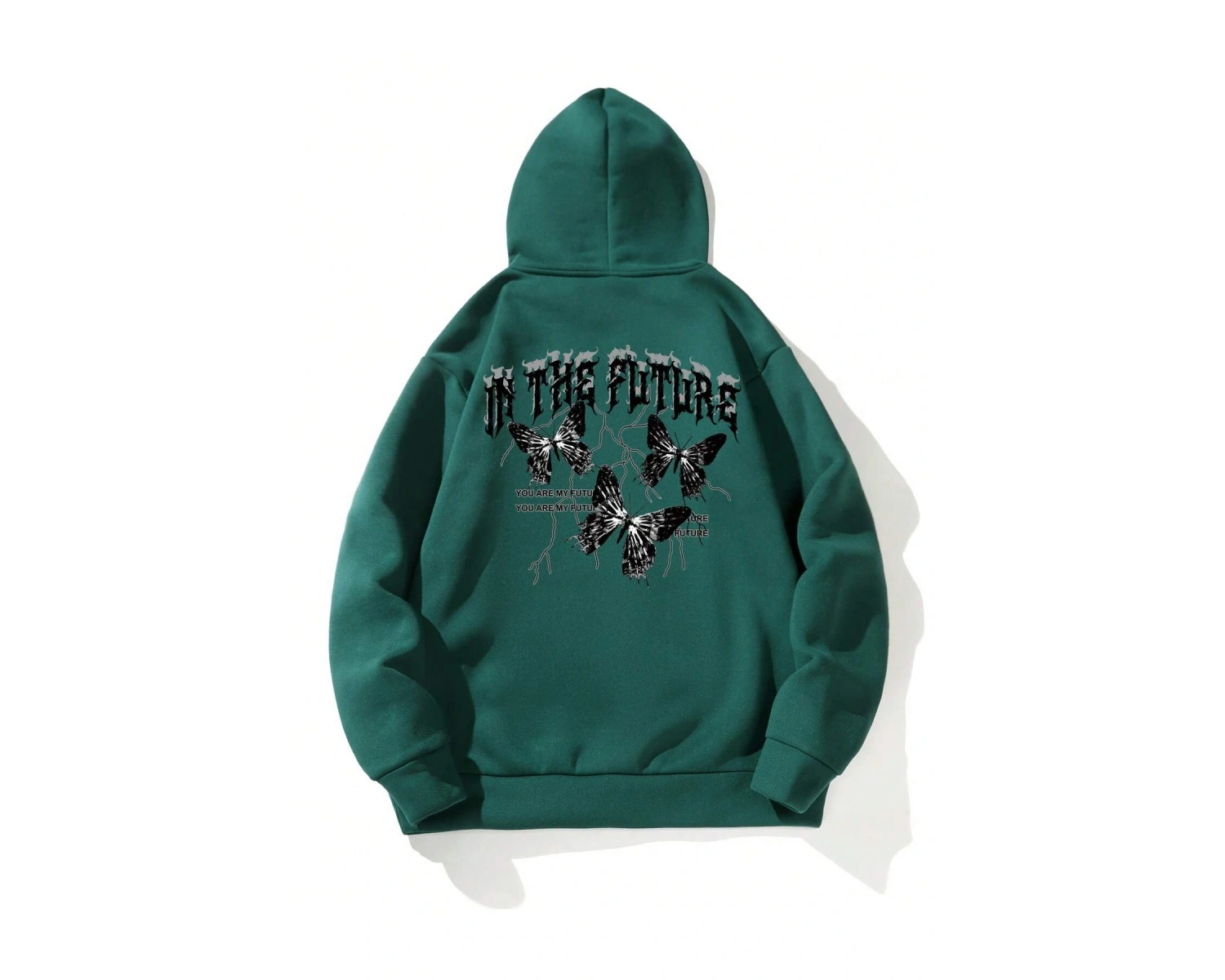 Harajuka Sokakt Yazılı Grafik Sweat Yeşil