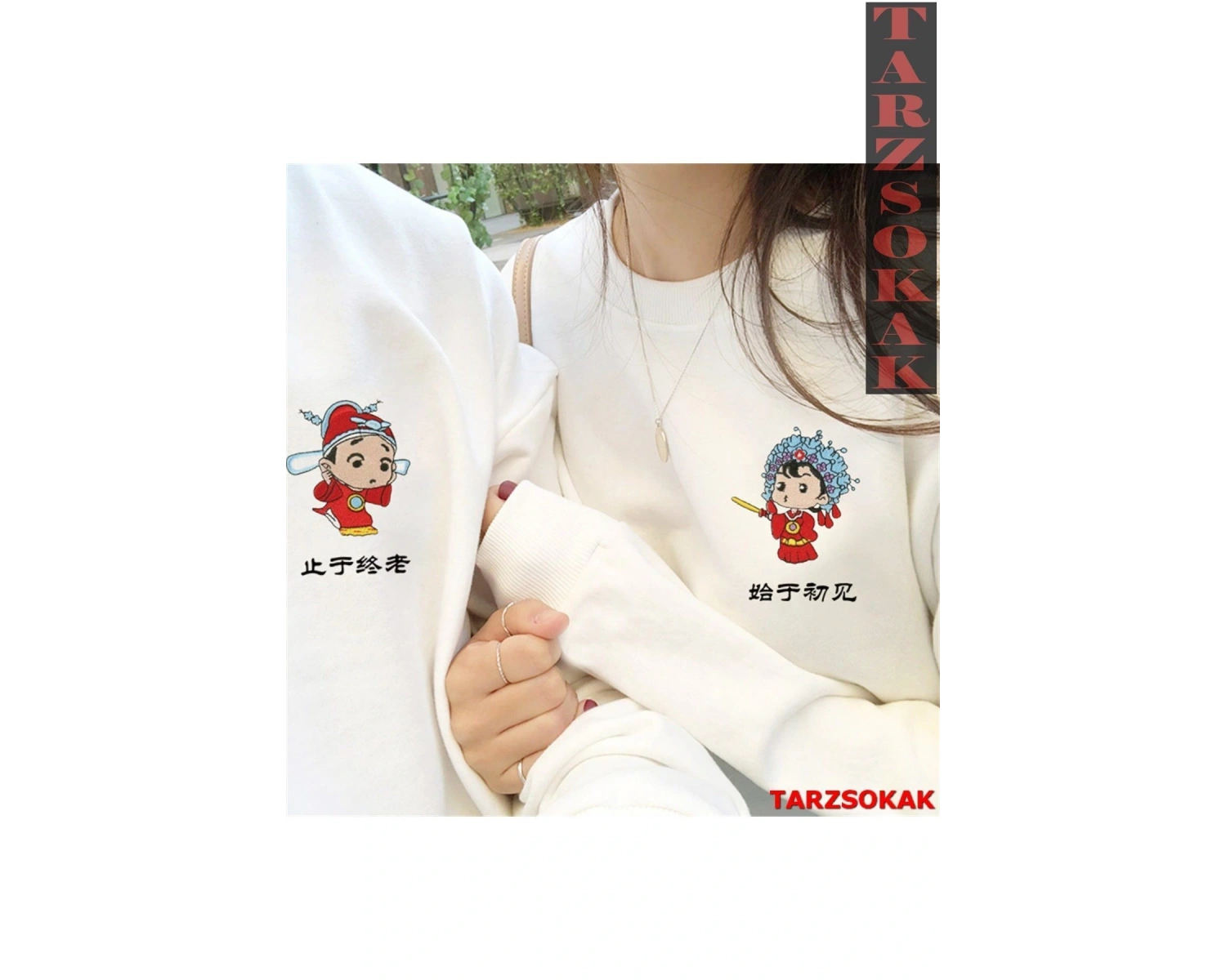 Harajuku Style Çift Sevgili Kombinleri Couple Clothing Yeni Sezon KOD:56