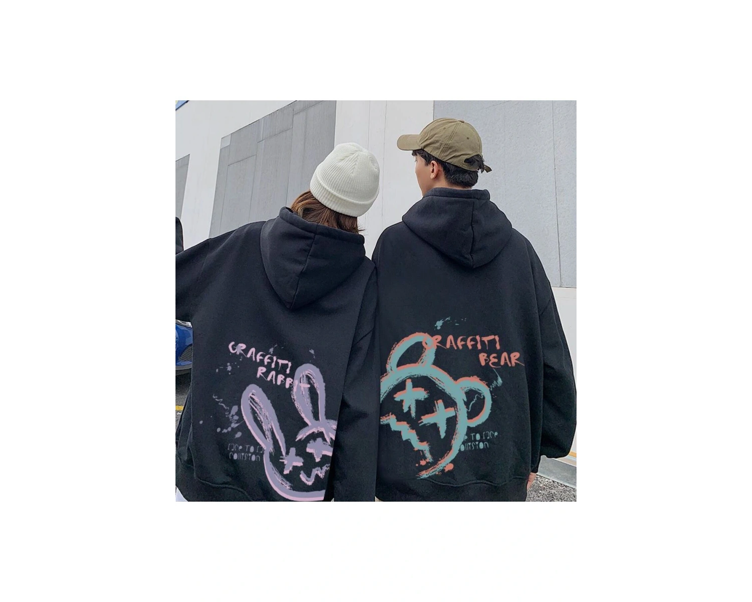 Harajuku Style Çift Sevgili Kombinleri Couple Clothing Yeni Sezon KOD:68