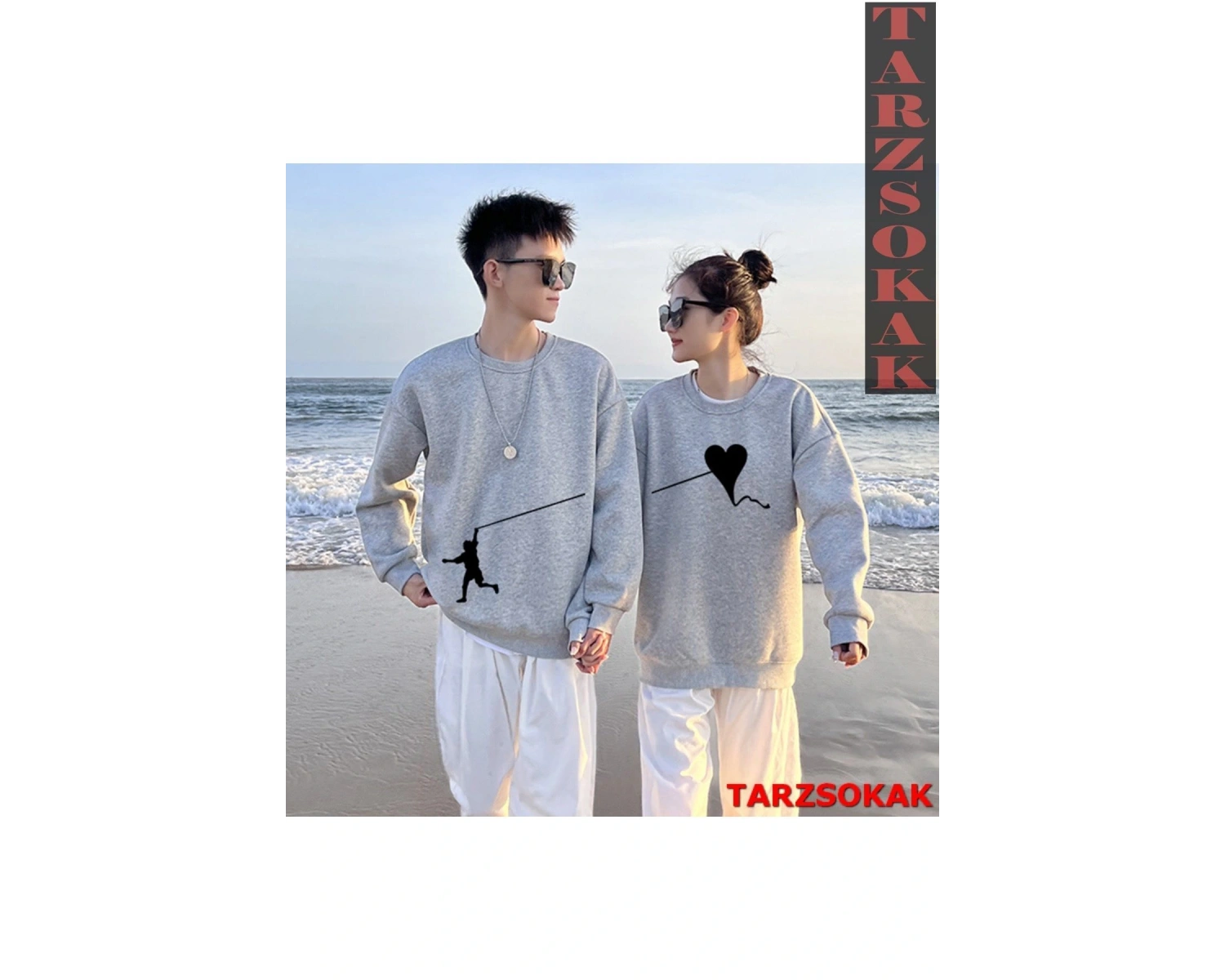 Harajuku Style Çift Sevgili Kombinleri Couple Clothing Yeni Sezon KOD:77