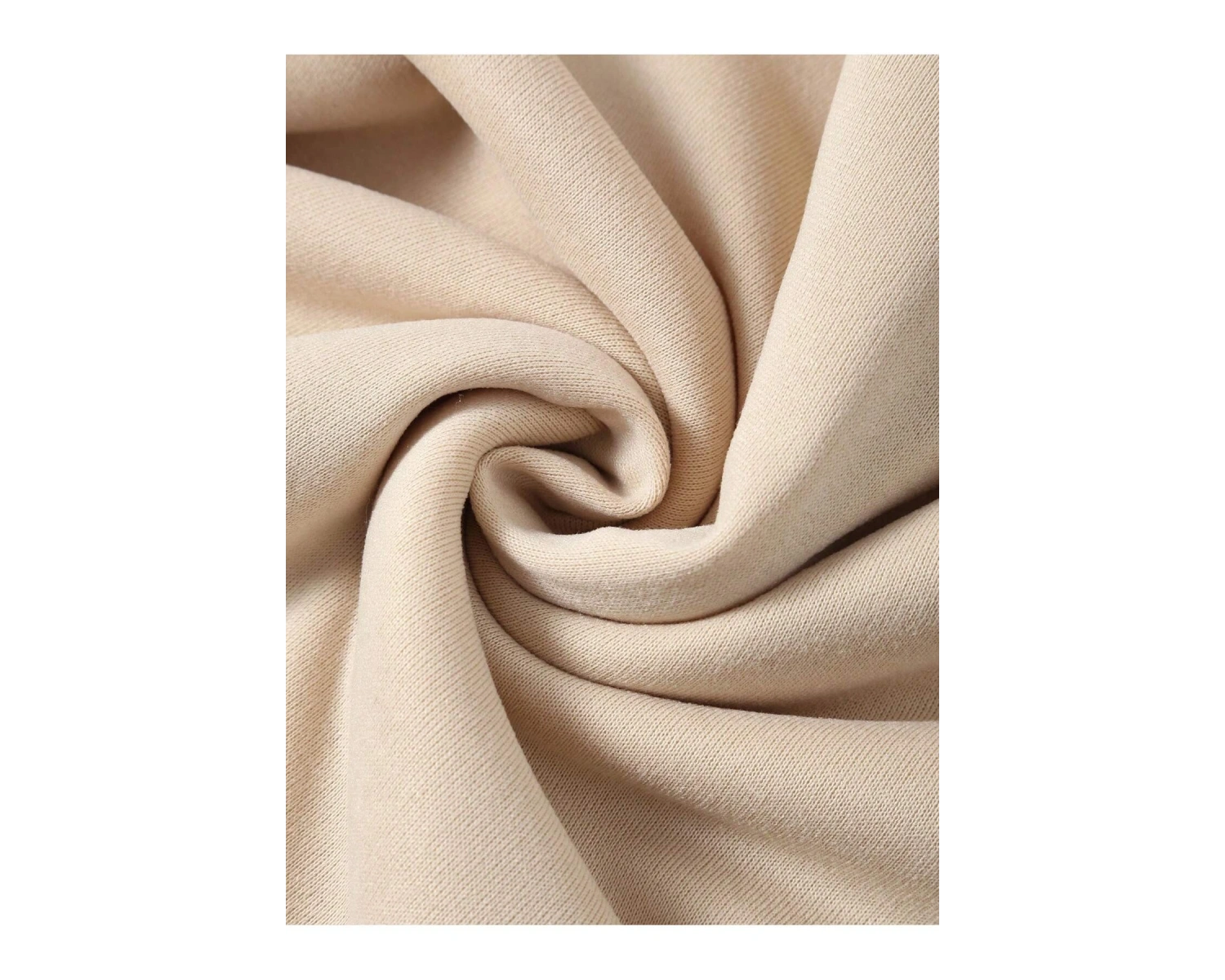 Harf Grafik Kanguru Cepli İpli Kapüşonlu Üst Bej