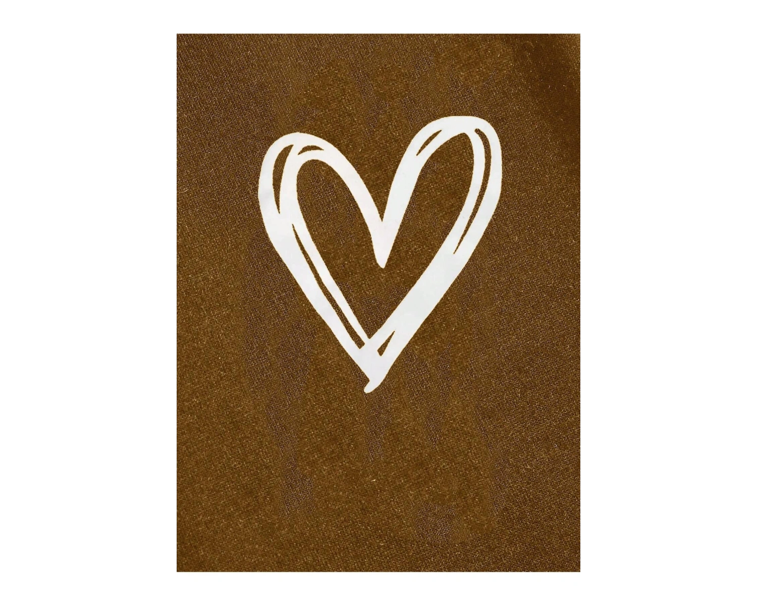 Heart Print Tie Waist 4 Mevsim Eşofman