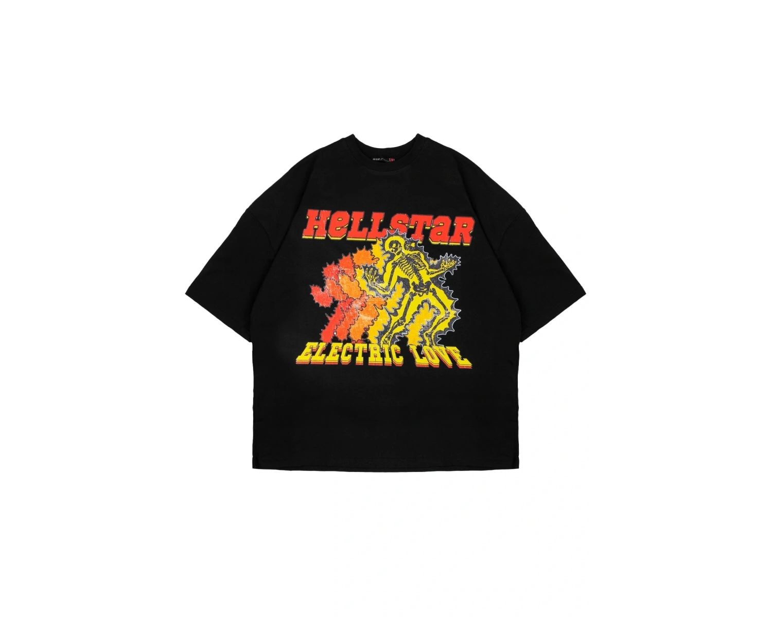 Hellstar Baskılı Siyah Oversize Unisex