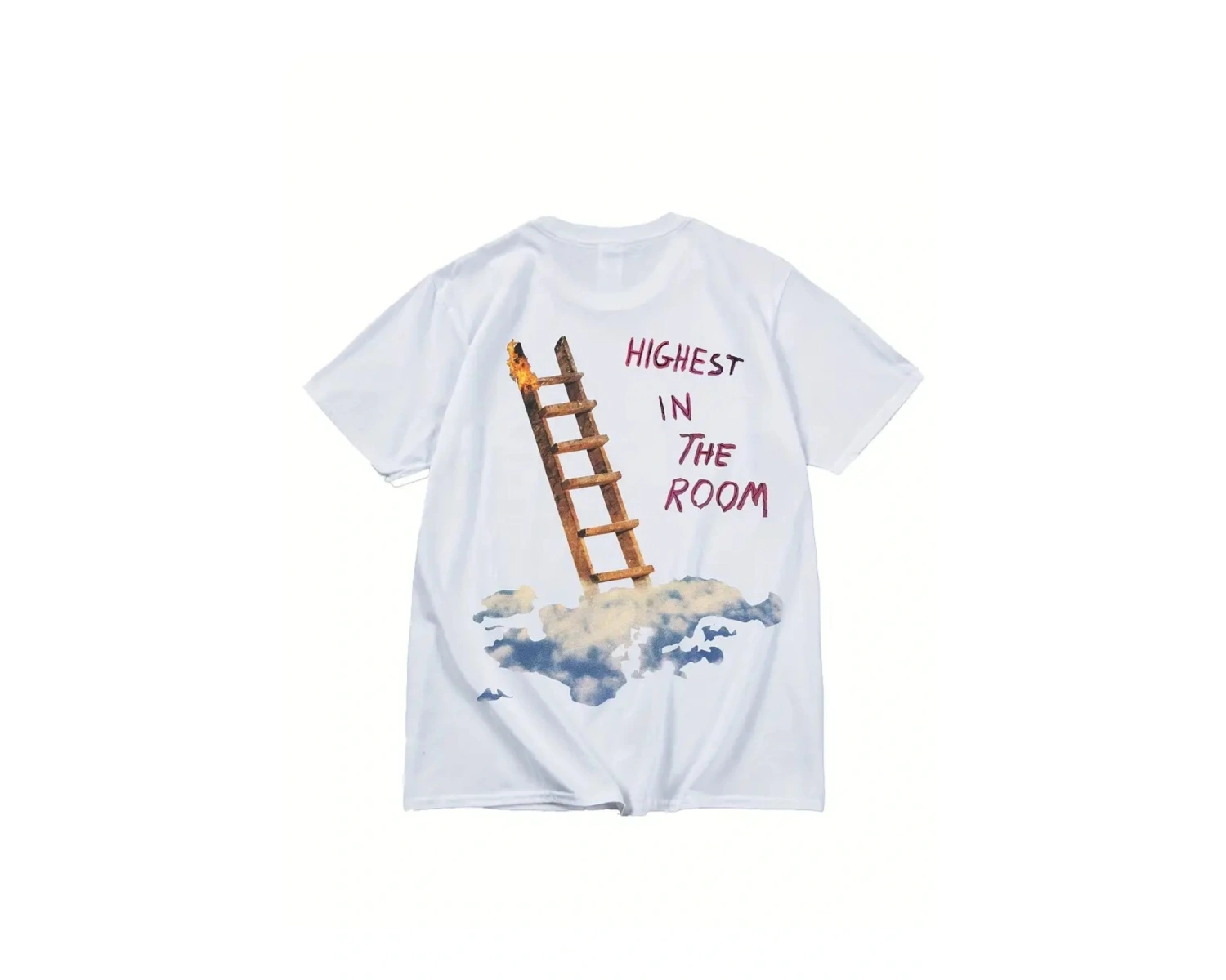 Highest in The Room On Arka Baskılı Unisex Oversize
