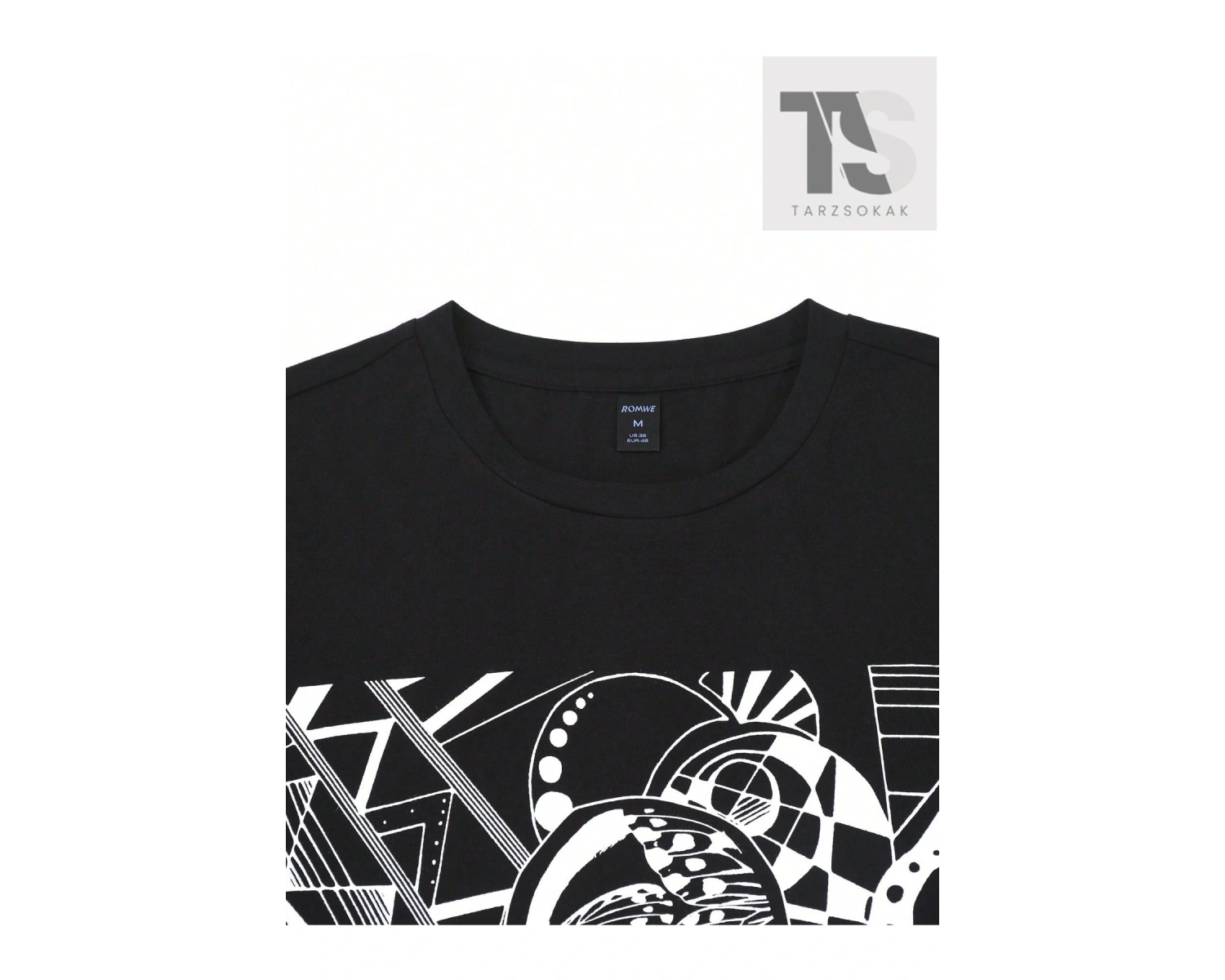 Hindistan Cevizi Ağacı ve Slogan Baskılı Erkek T-Shirt