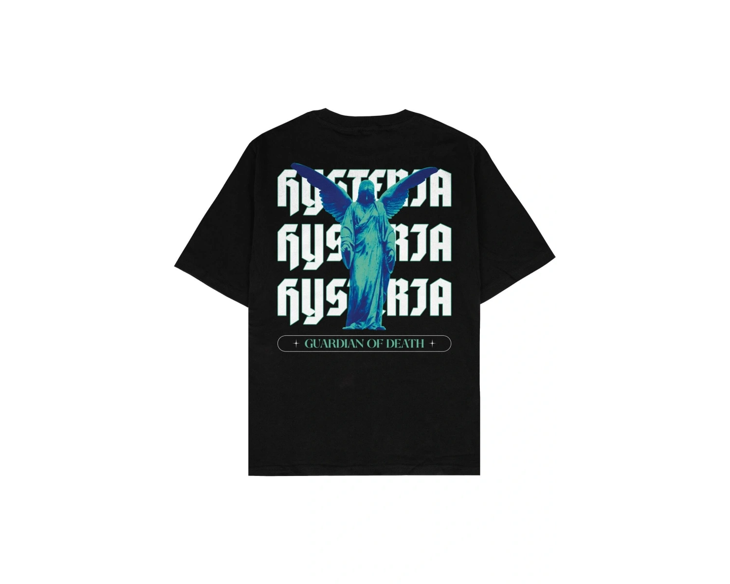 Histeria Siyah Oversize Unisex T-shirt