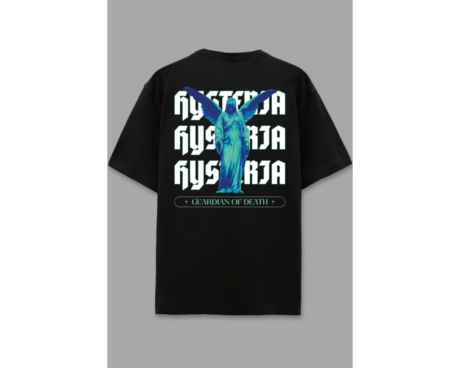 Histeria Siyah Oversize Unisex T-shirt