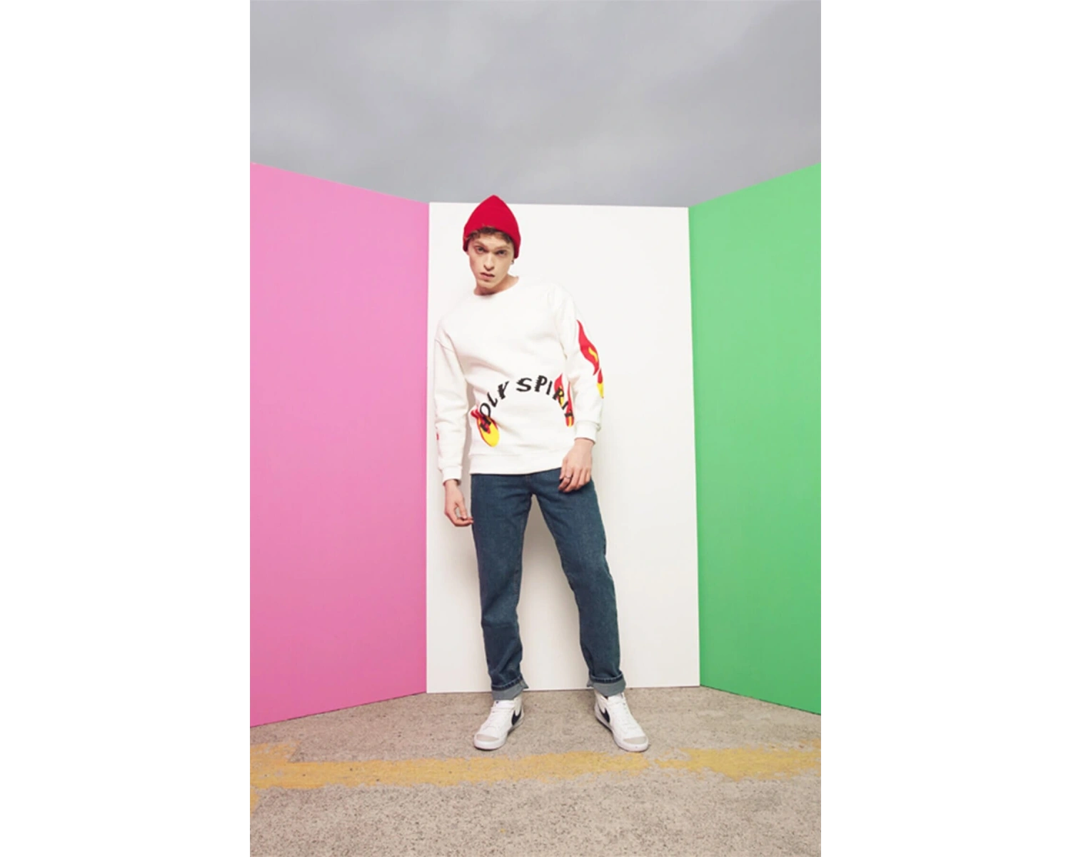 Holy Spirit Unisex Sweatshirt Beyaz