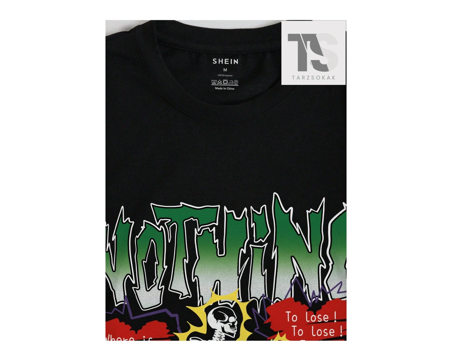 Homme 1pc Erkek Örme Günlük Kısa Kollu Tişört