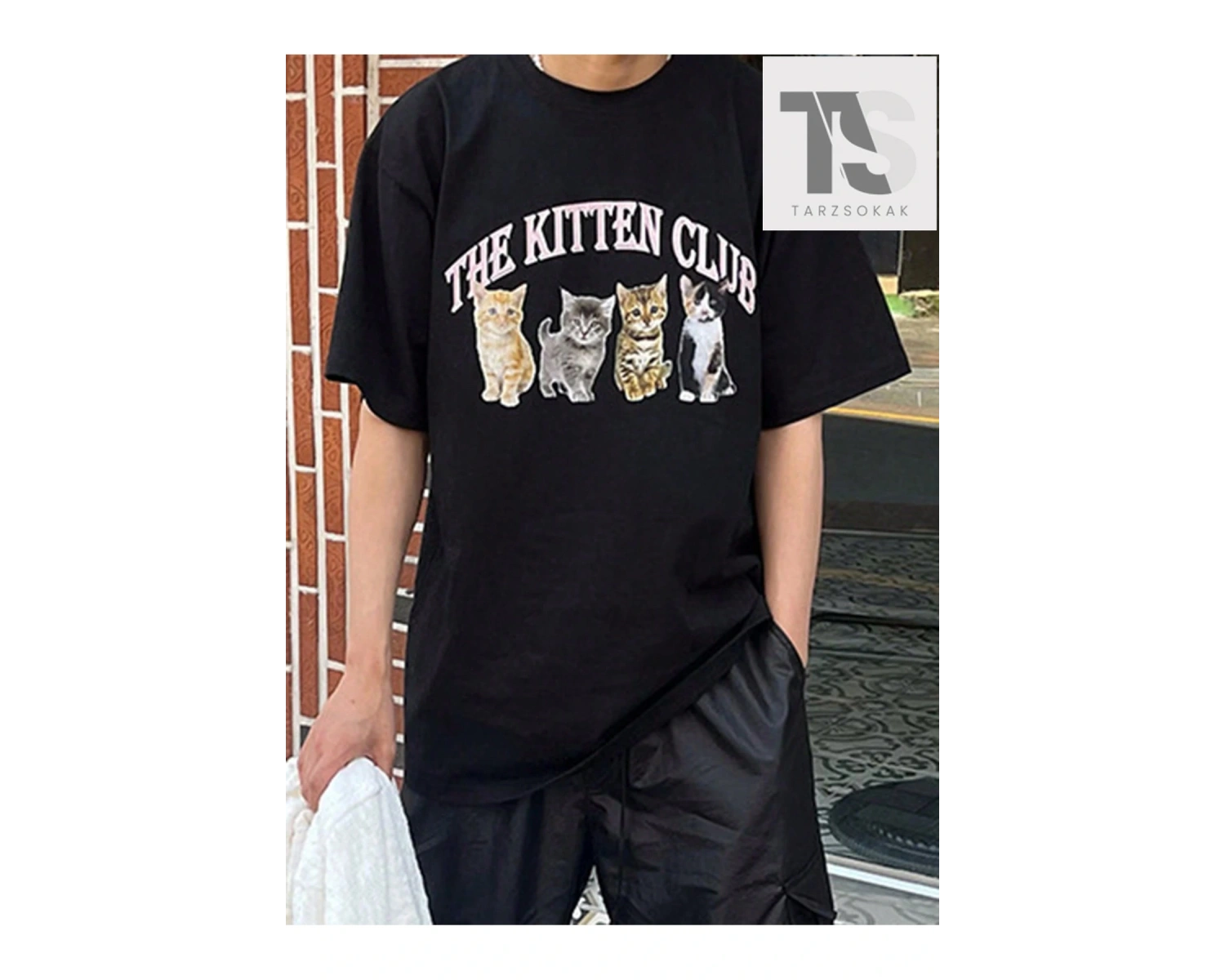 Homme Erkek Çiçek & Slogan Grafikli Tişört