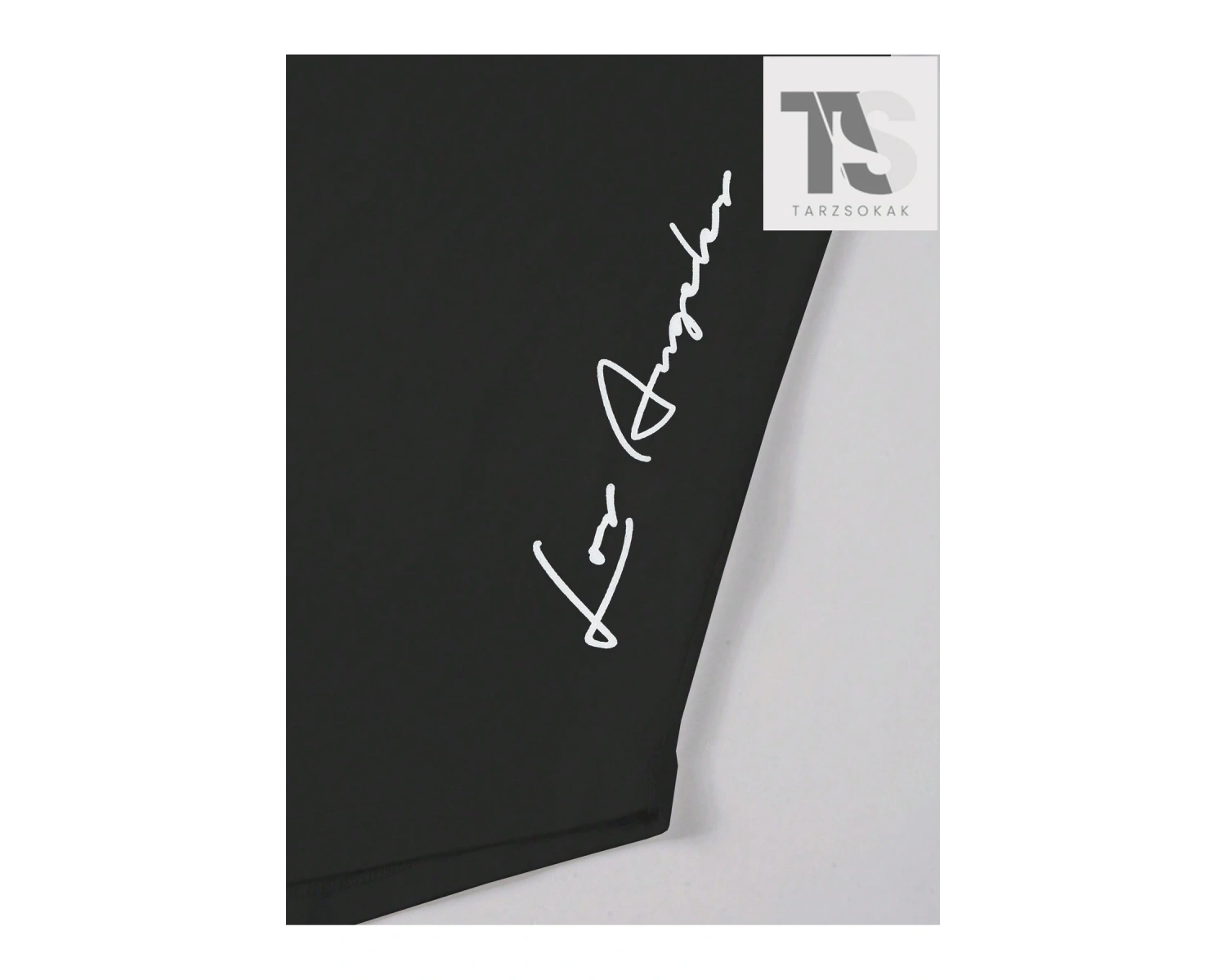 Homme Erkek Mektup Grafik Kavisli Etek Tişört