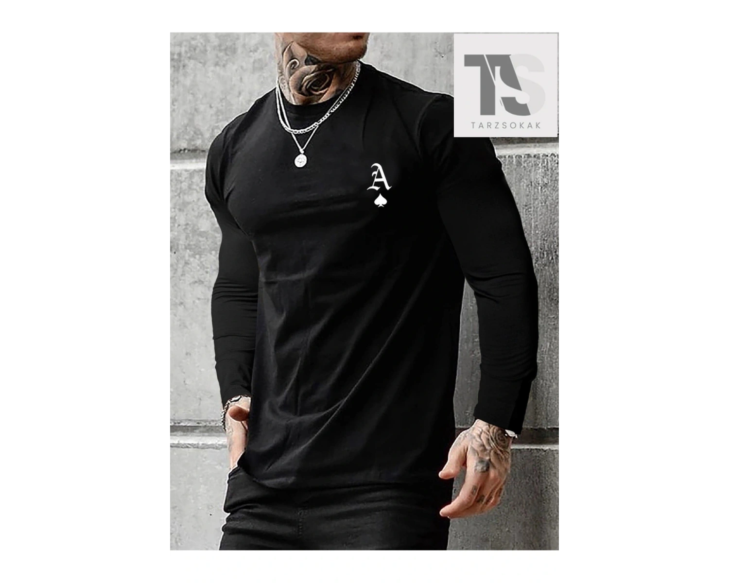 Homme Erkek Mektup Grafikli Tişört