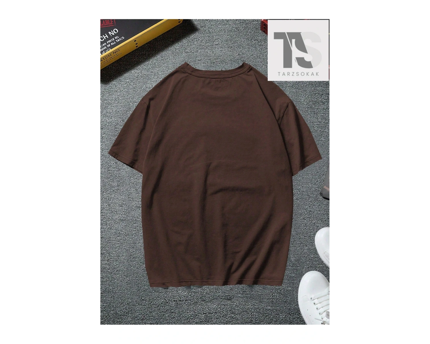 Homme Erkek Siyah Örme Kısa Kollu Yazılı Yuvarlak Yaka Tişört