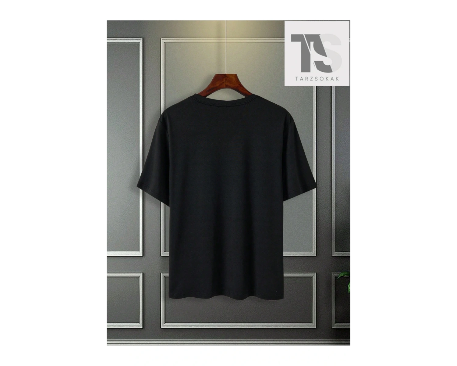 Homme Erkek Slim Fit Yuvarlak Yaka Kısa Kollu Yazı Baskılı Tişört