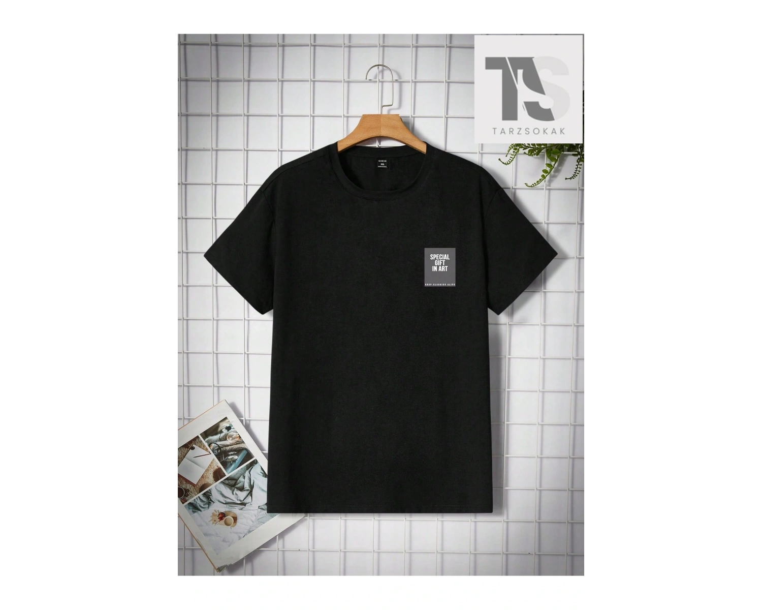 Homme Erkek Yazılı Baskılı Yuvarlak Yaka Kısa Kollu Tişört