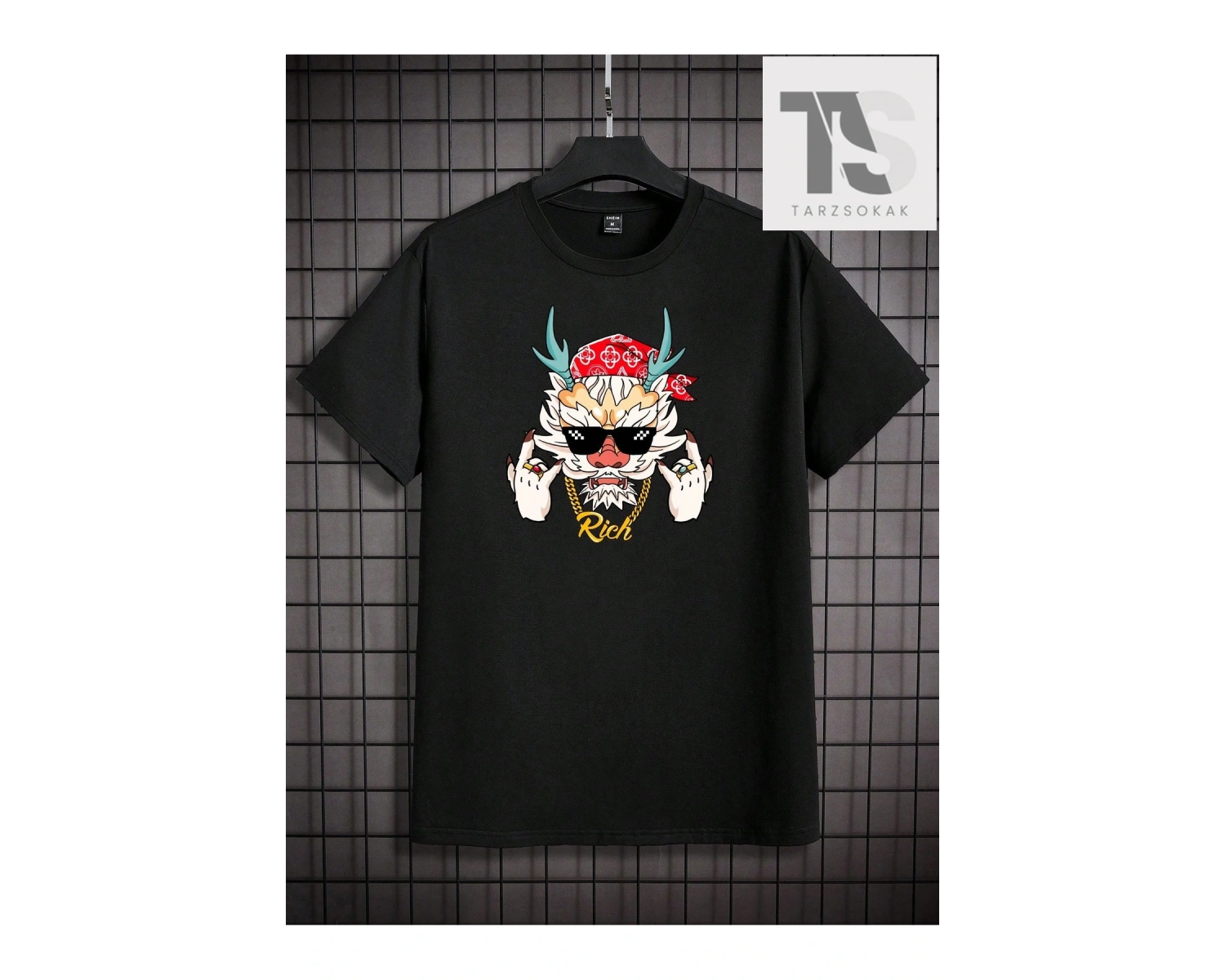 Homme Sloganlı Yuvarlak Yaka Erkek Tişört