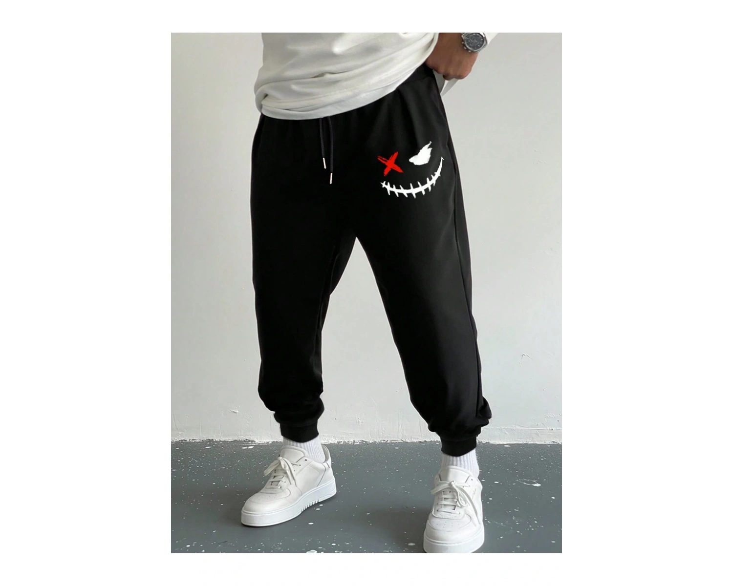 Hypemode Expression Print Drawstring Waist Eşofman Altı