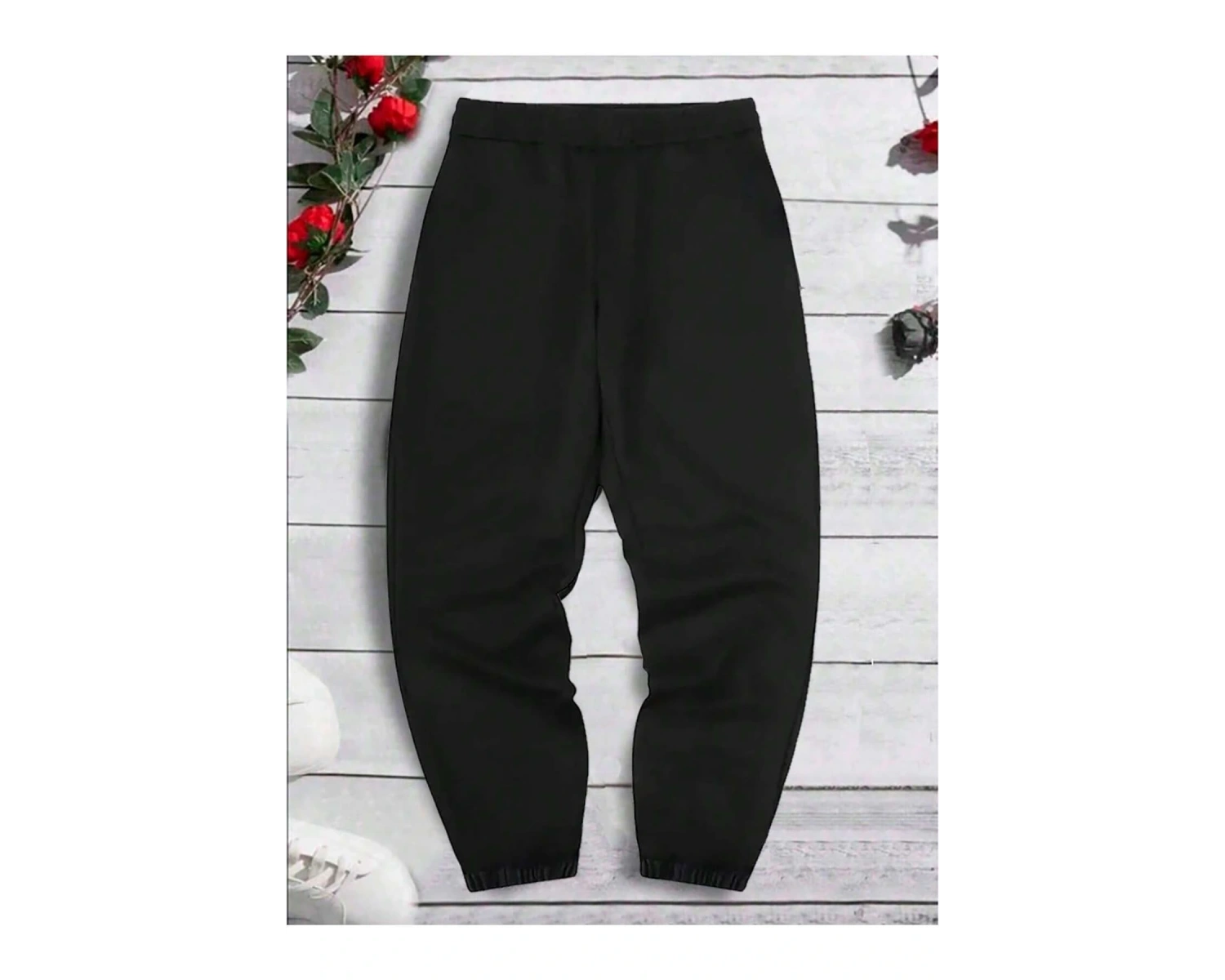 Hypemode Floral & Letter Graphic Drawstring Waist Eşofman Altı