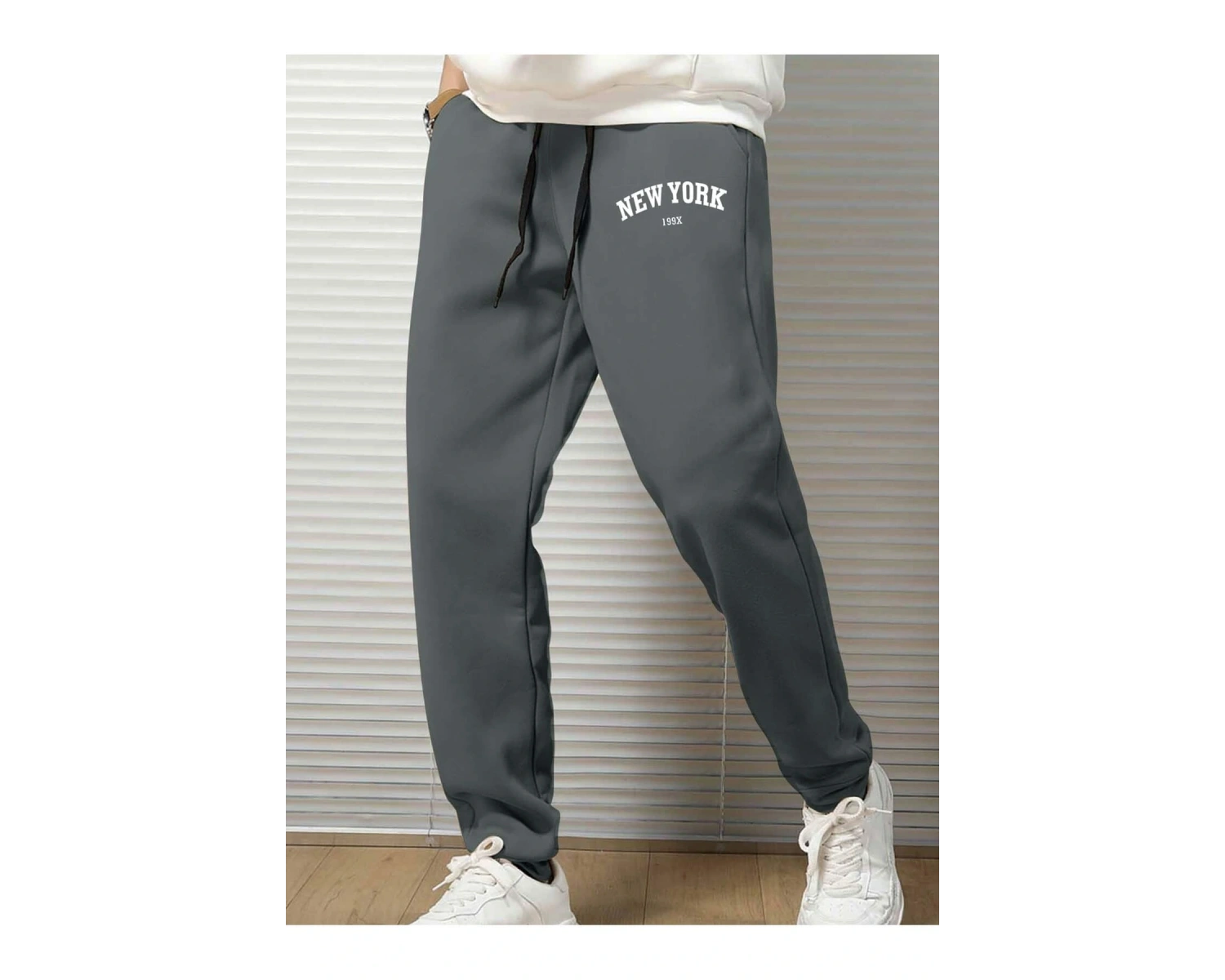 Hypemode Letter Graphic Drawstring Waist Eşofman Altı