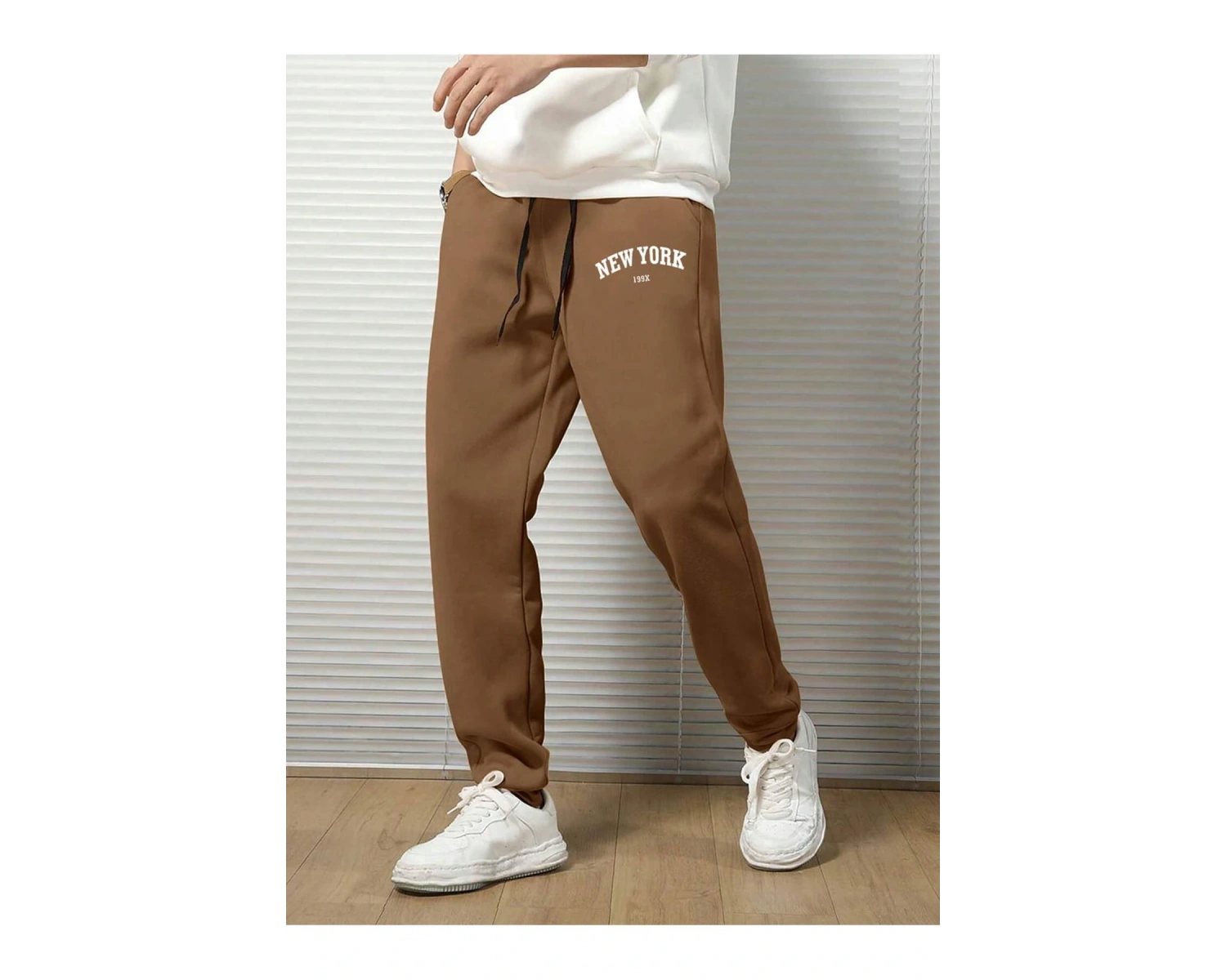 Hypemode Letter Graphic Drawstring Waist Eşofman Altı