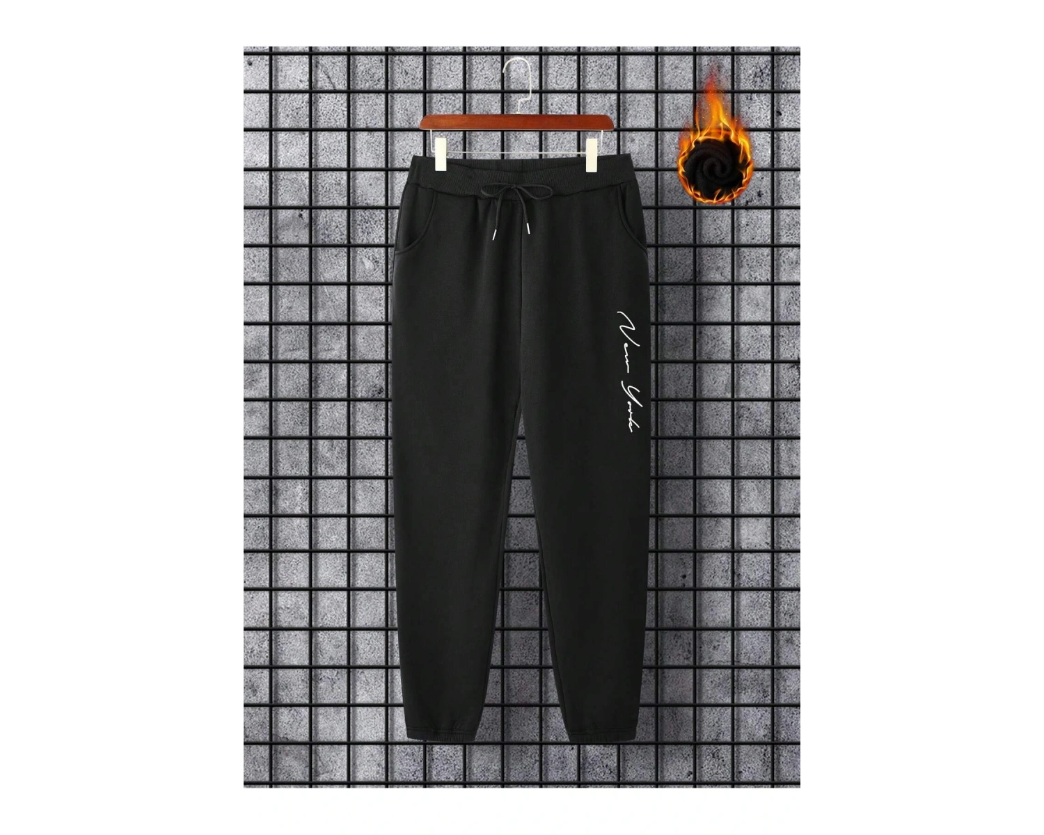 Hypemode Letter Graphic Drawstring Waist Eşofman Altı