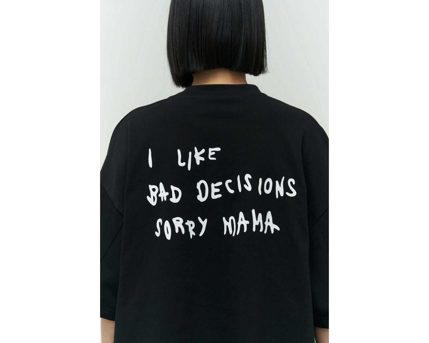 I Like Mama Beyaz Oversize