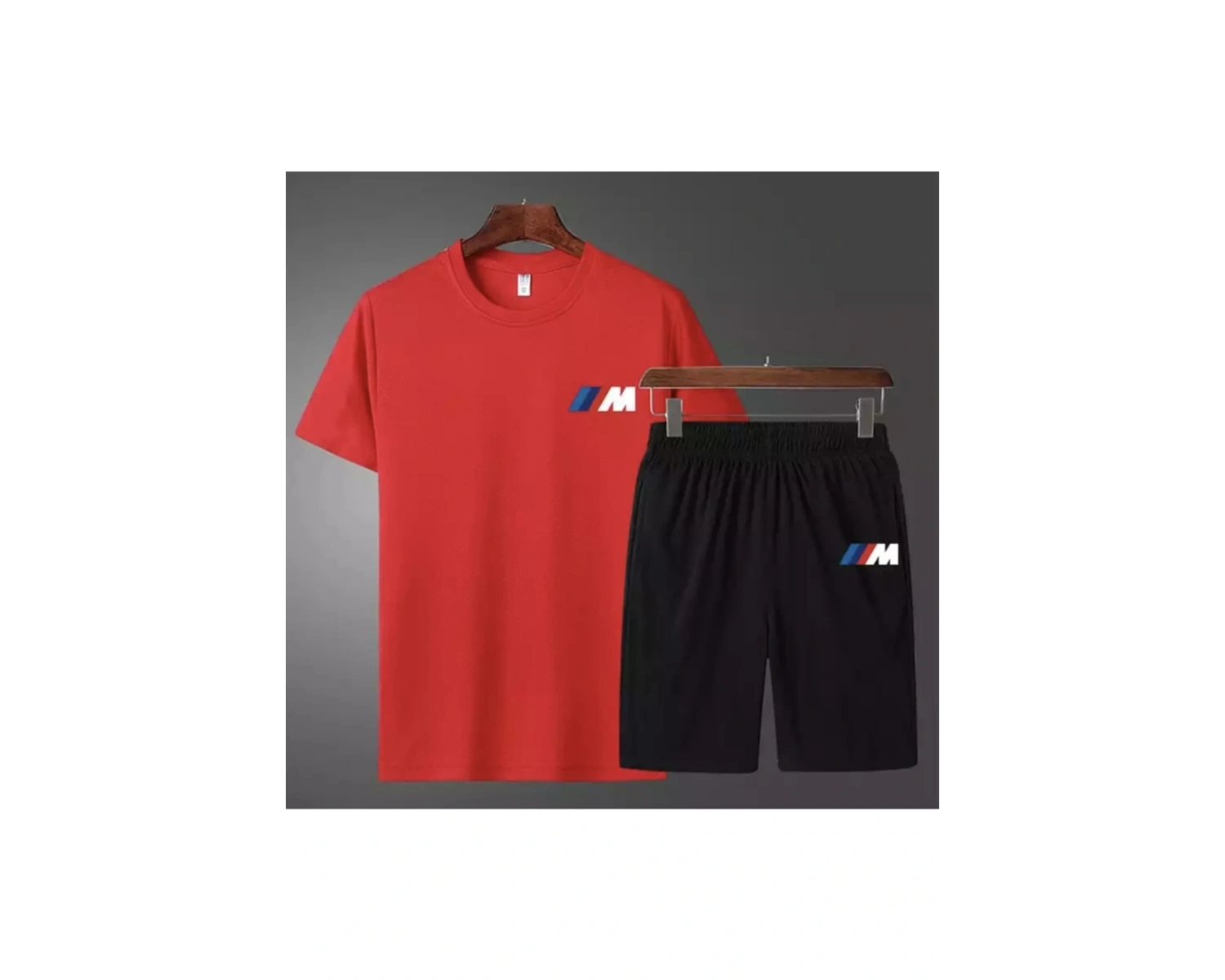 I Mm Bmw Baskılı %100 Pamuk Ter Tutmayan Çift Cep Dış Mekan Yeni Trend Erkek Şort Takım