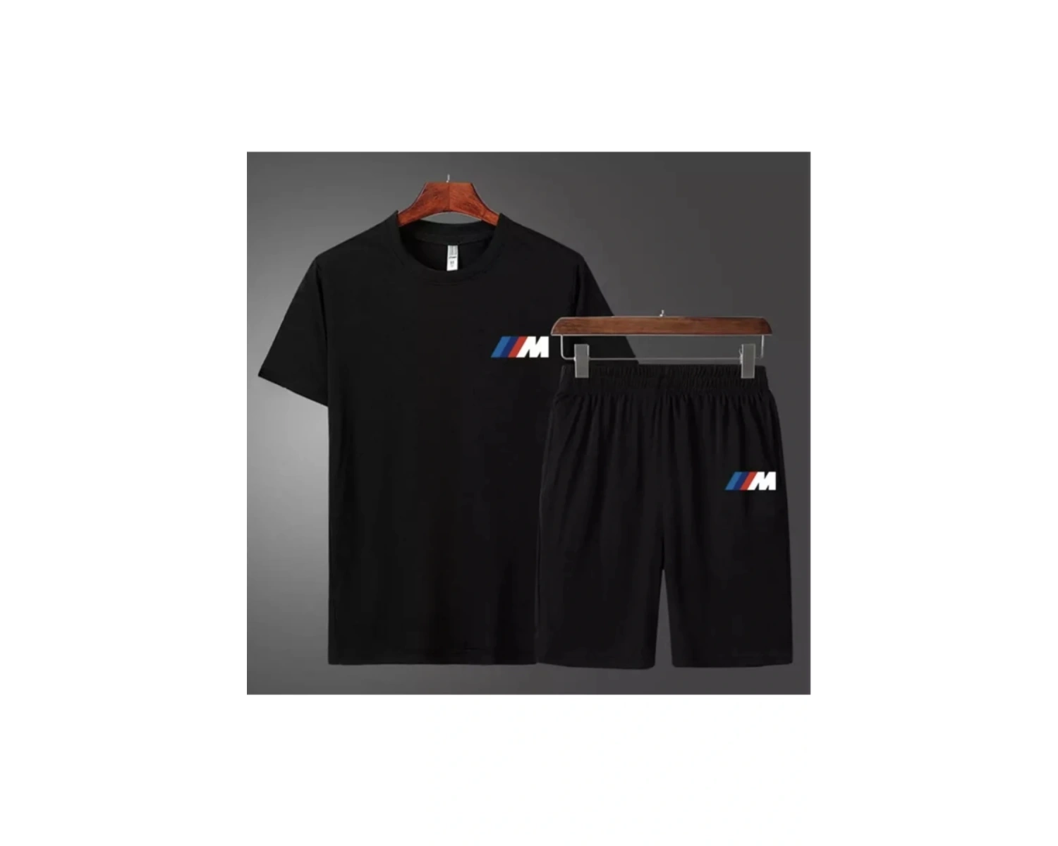 I Mm Bmw Baskılı %100 Pamuk Ter Tutmayan Çift Cep Dış Mekan Yeni Trend Erkek Şort Takım