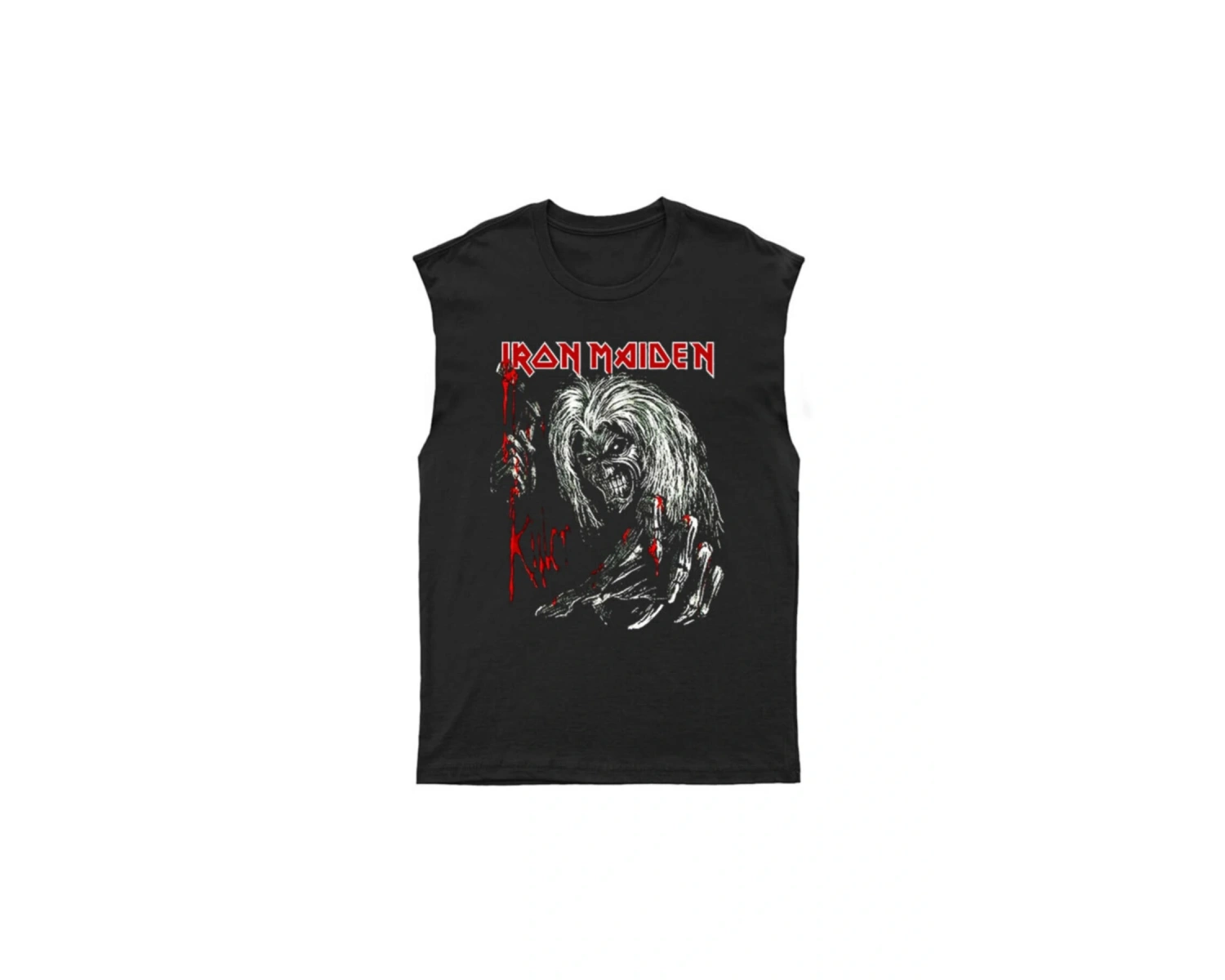Iron Maiden - Iron Maiden Kesik Kol Tişört Kolsuz T-shirt Bkt5364