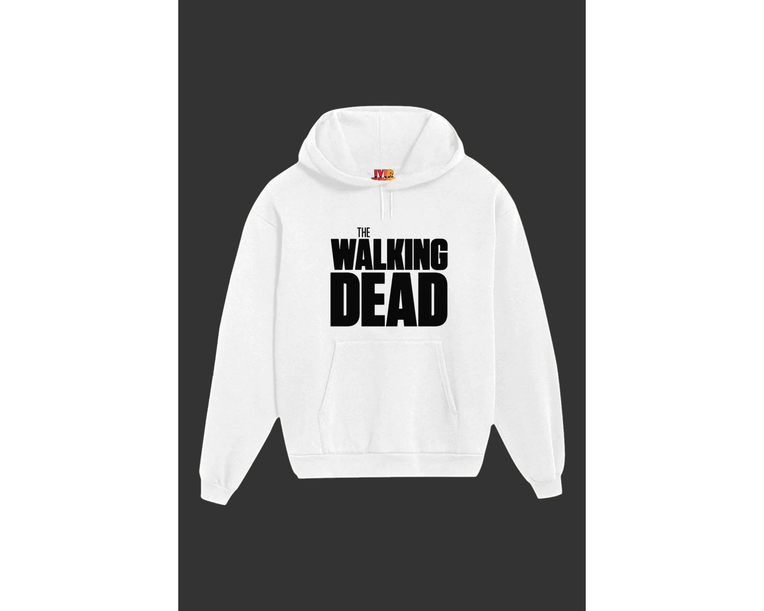 IvırZıvır----Unisex Beyaz The Walking Dead Baskılı Sweatshirt