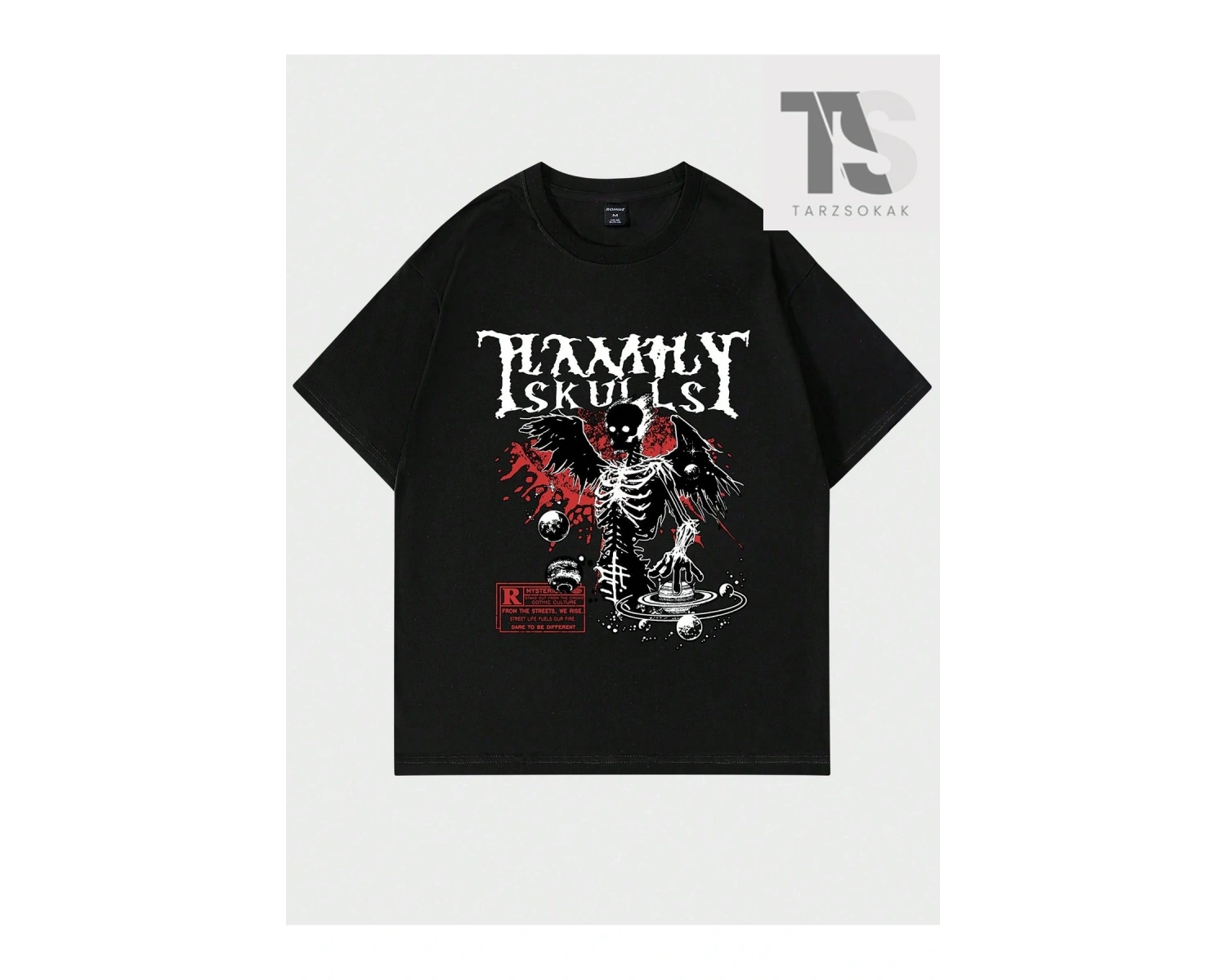 Japon Çizgi Film Karakterleri Desenli Yuvarlak Yaka Erkek Tişört