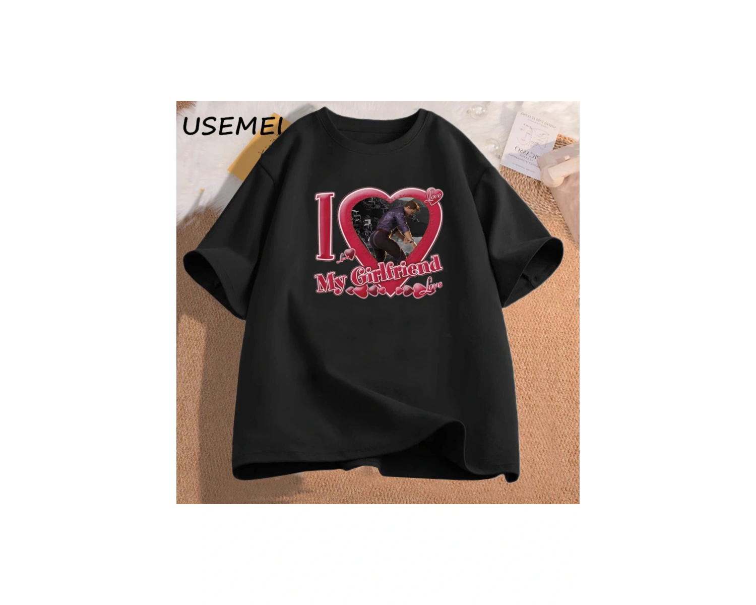 Johnny Cage kız arkadaşımı seviyorum t-shirt adam rahat pamuk kısa kollu Video oyunu erkek gi 3063