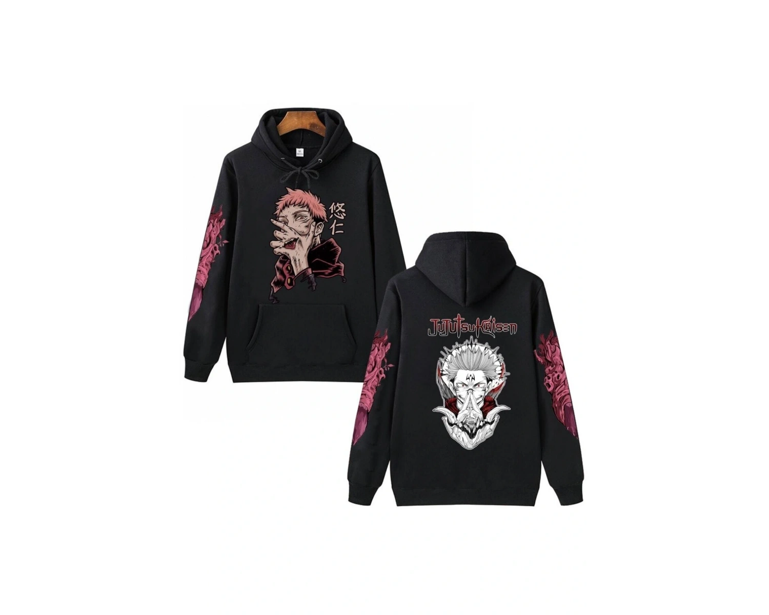 Jujutsu Kaisen Unisex Anime Hoodie 15081 Siyah