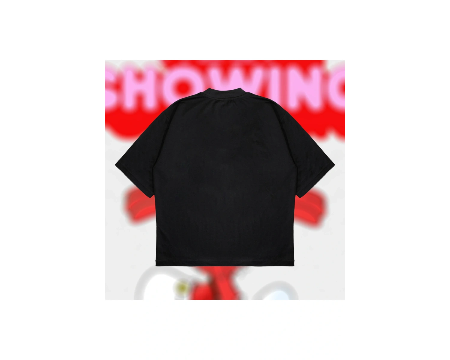 Just Keep Showing Up Oversize Unisex Pamuklu Nefes Alan Kalın Kumaşlı