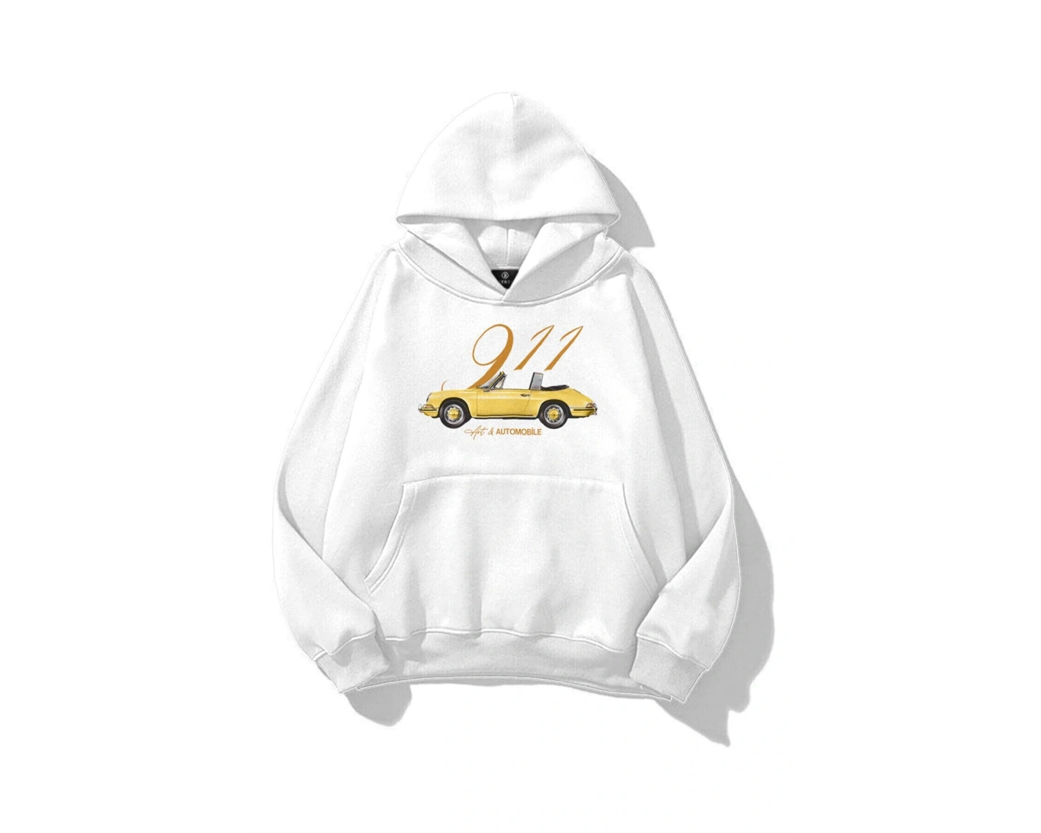 Kadın 911 Art and Automobile Sweatshirt Beyaz
