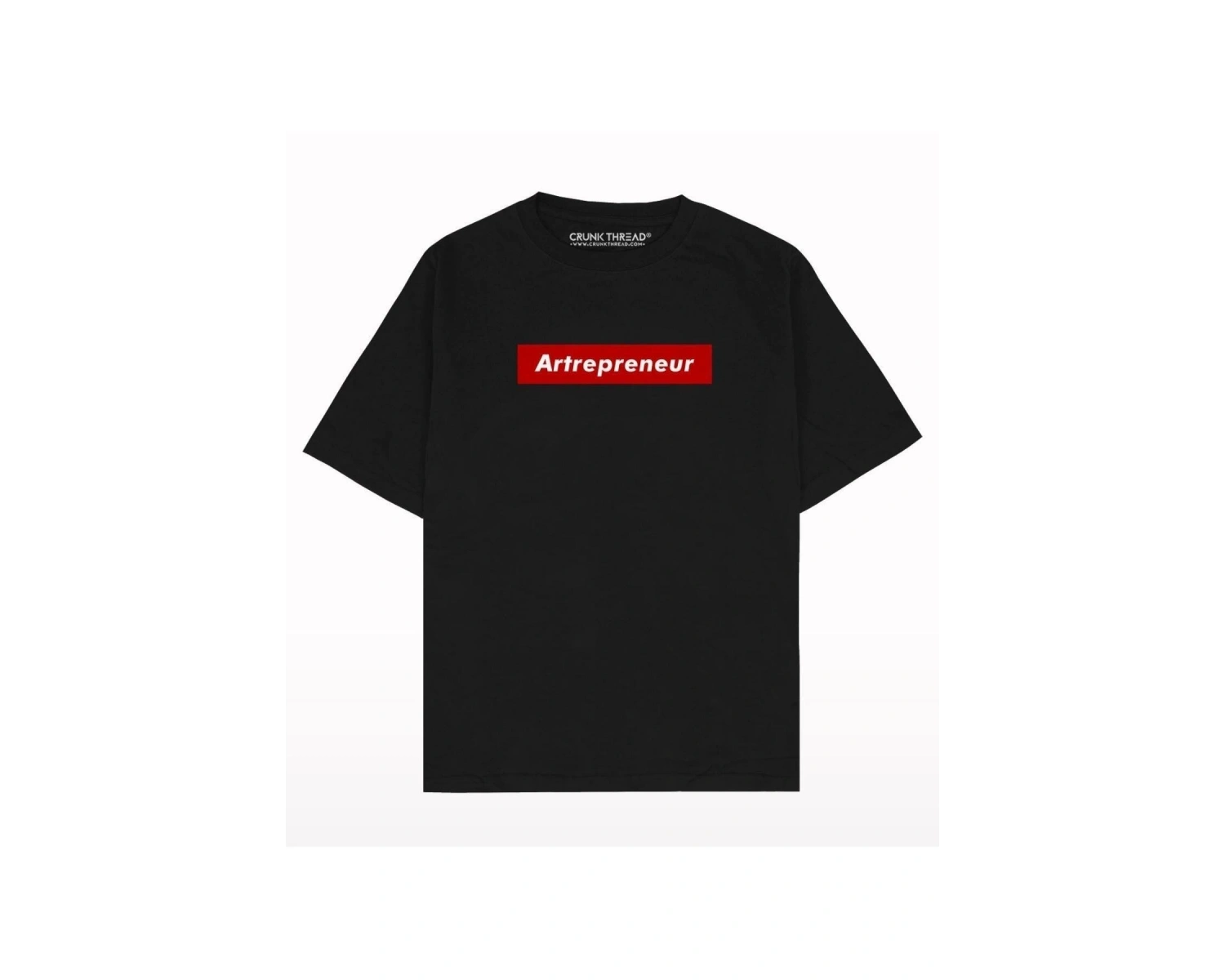 Kadın Artrepreneur Baskılı Oversize Bisiklet Yaka Tshirt