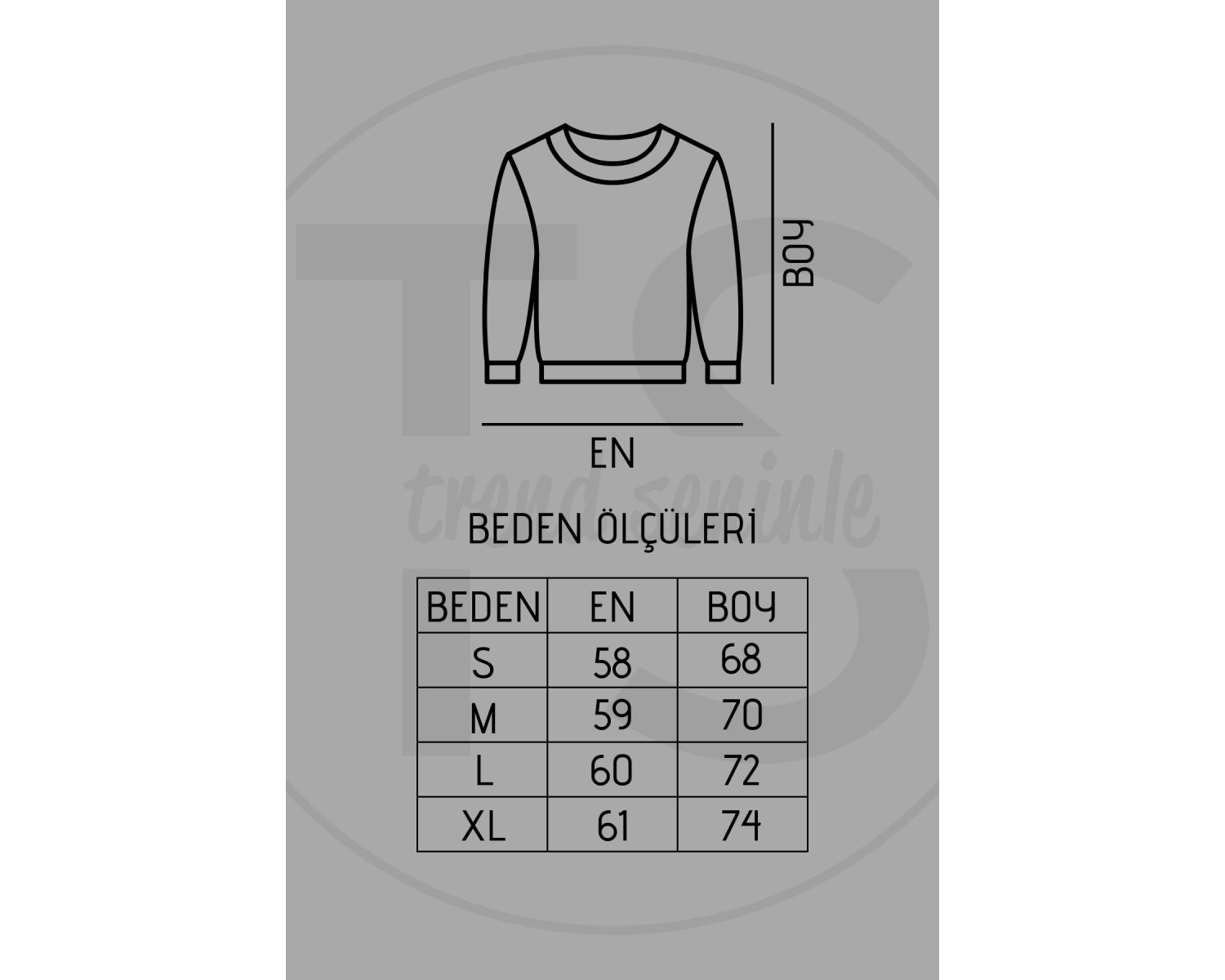 Kadın Beyaz Düz Bisiklet Yaka Sweatshirt TS-BASKSZBSKLTKS