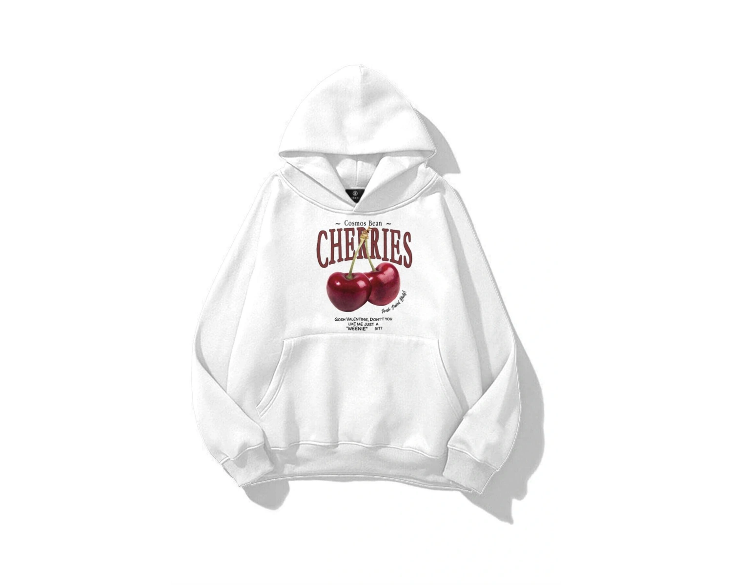 Kadın Cherries Sweatshirt Beyaz