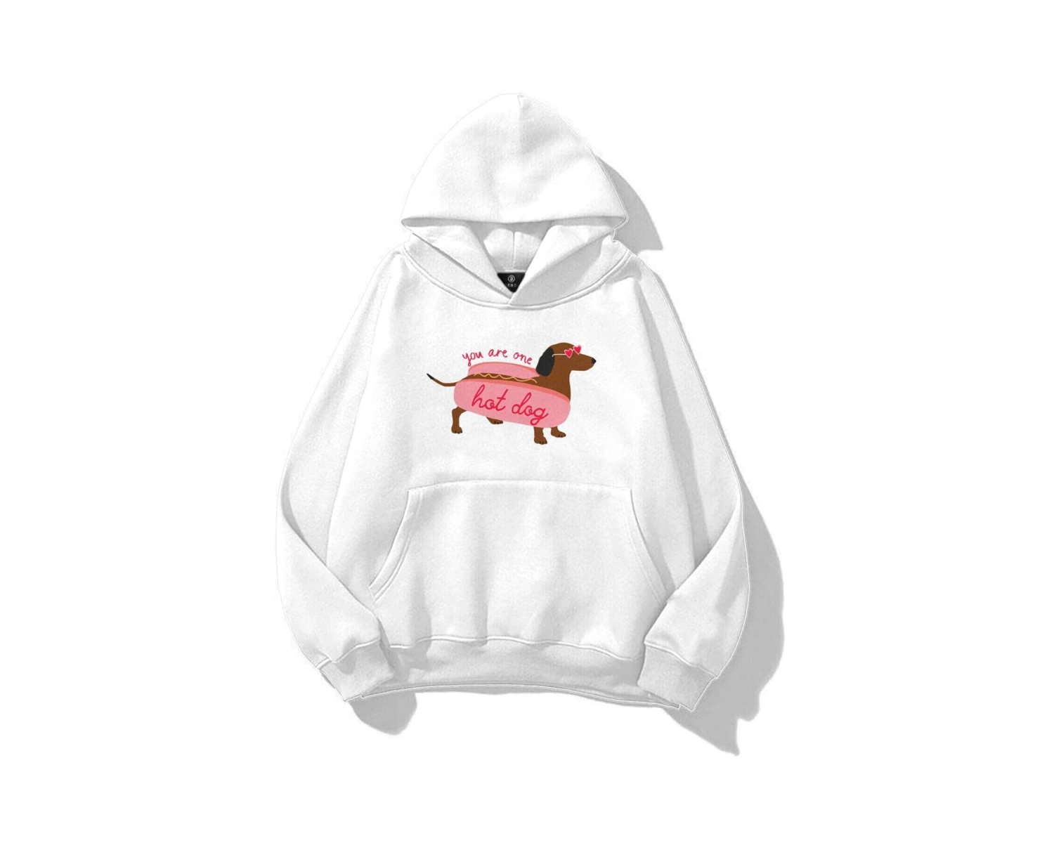 Kadın Hotdog Sweatshirt Beyaz
