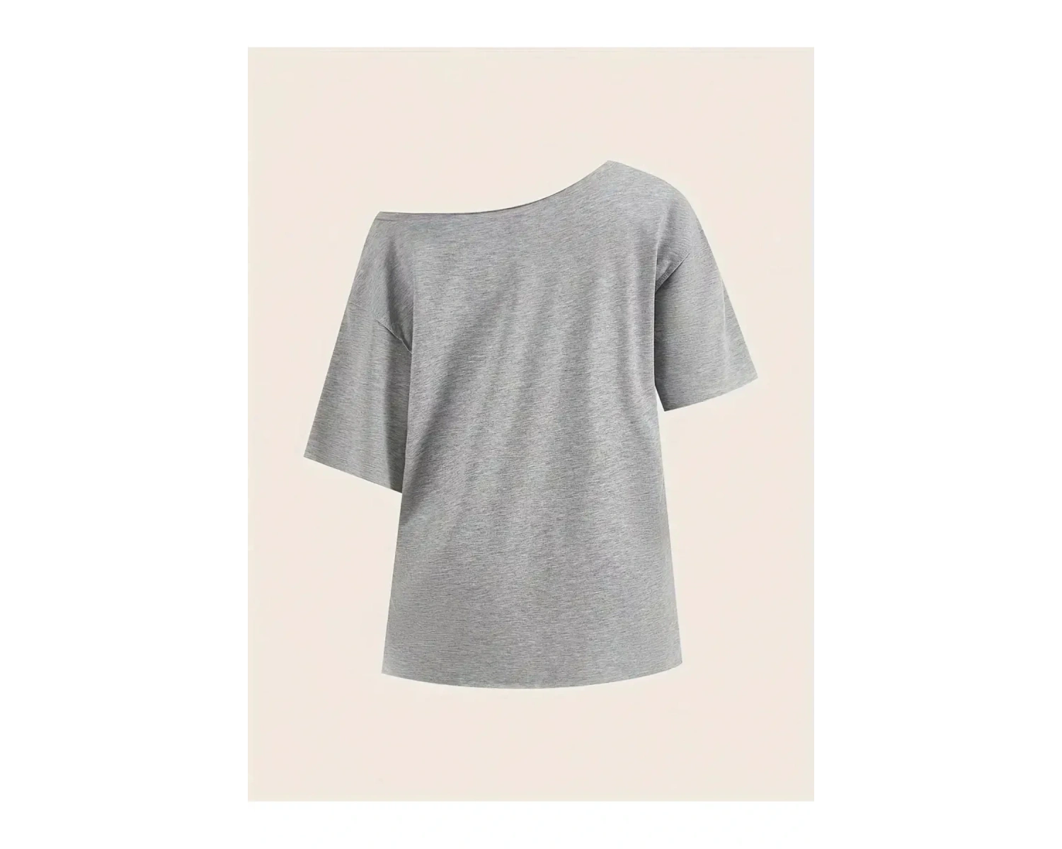 Kadın Kayık Yaka Oywouos Baskılı Oversize %100 Pamuk