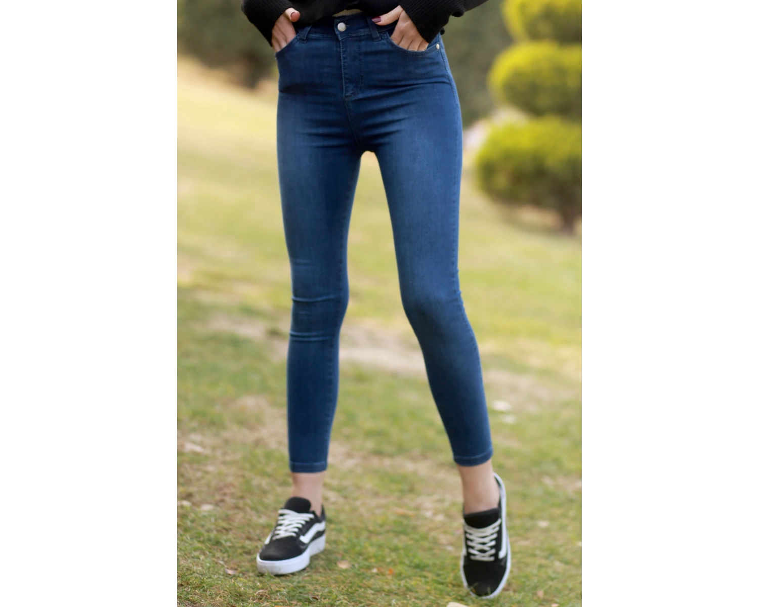 Kadın Mavi Kot Pantolon